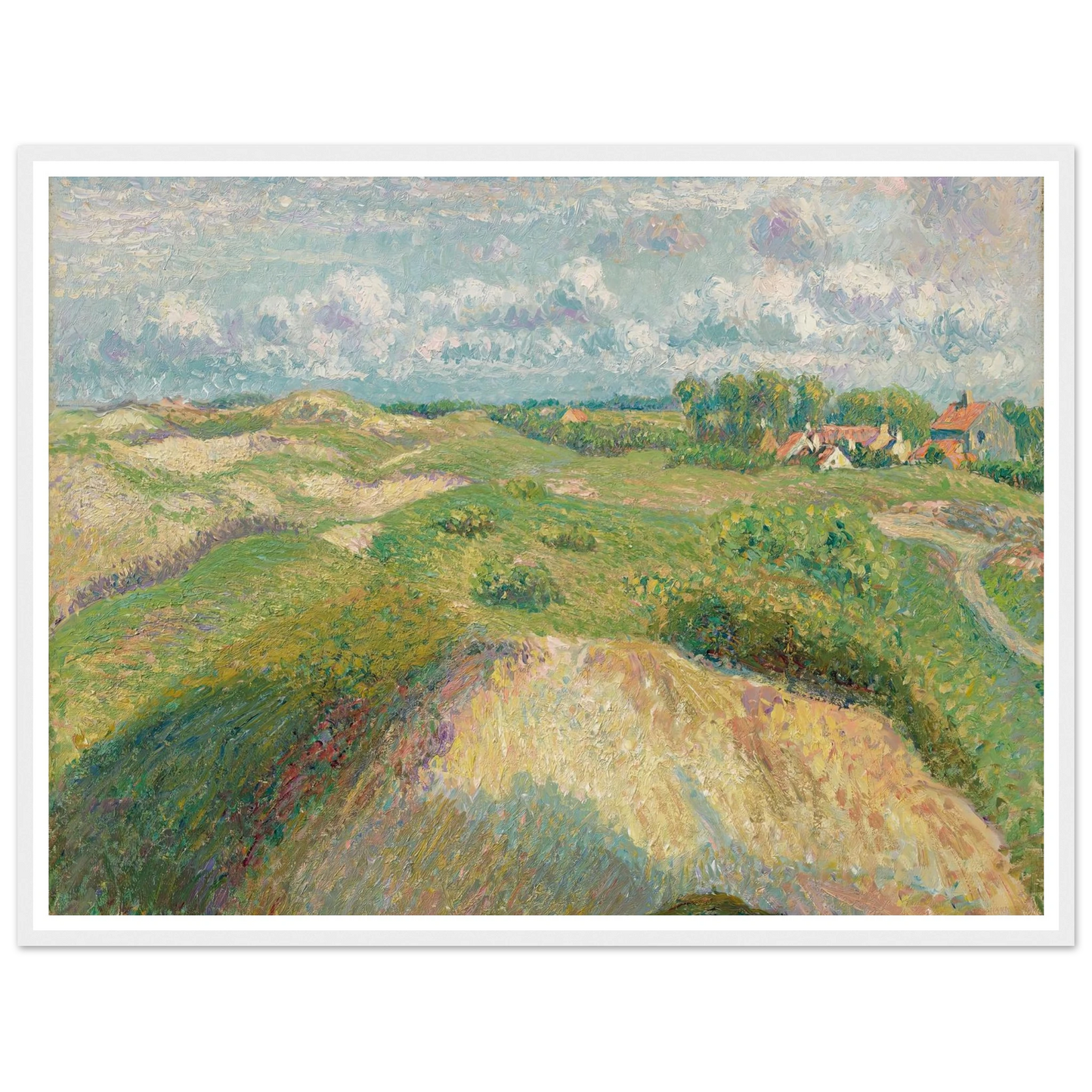 Les dunes à Knokke, effet de soleil (1894-1902) Art Print | Camille Pissarro-Quipham Collections