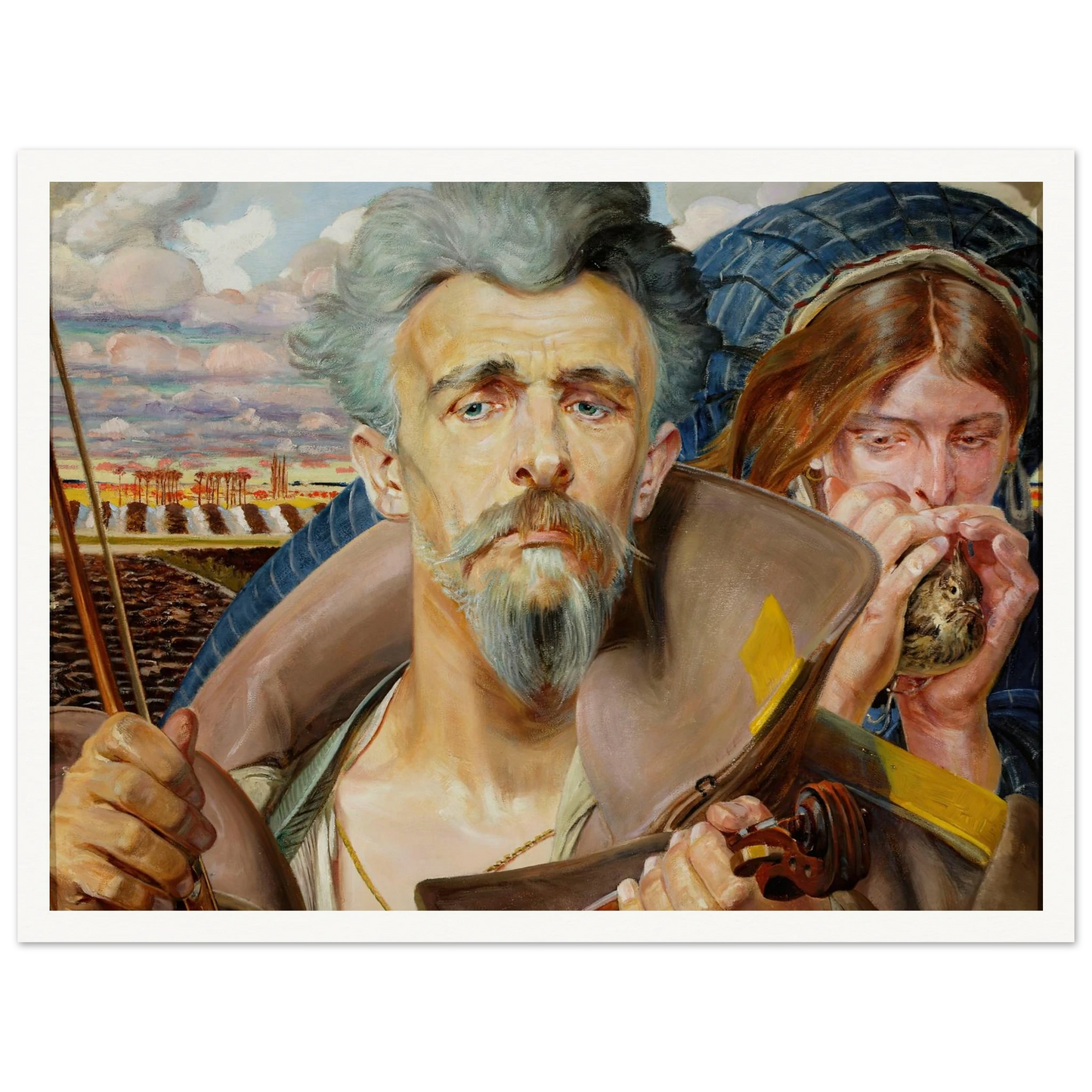 Music – central section of the triptych (1906) Art Print | Jacek Malczewski-Quipham Collections