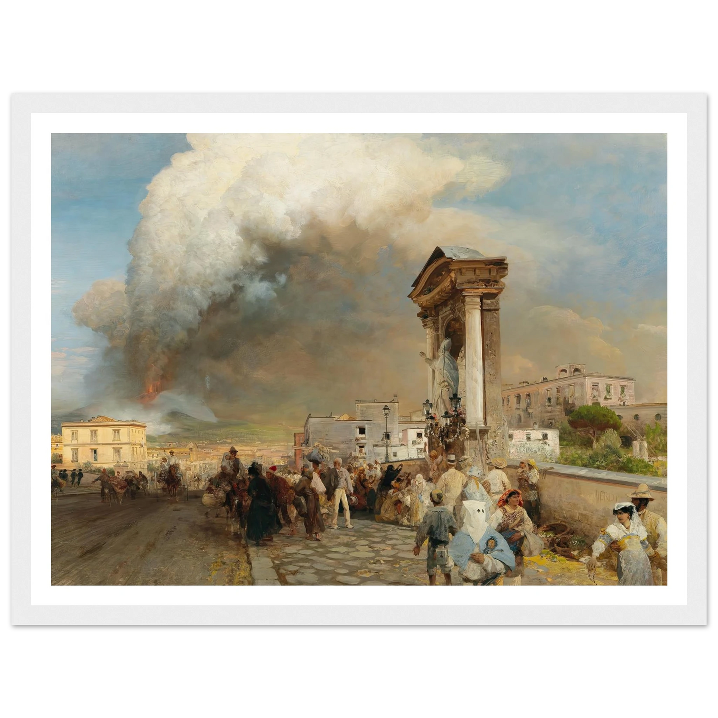 Ausbruch des Vesuv Art Print | Oswald Achenbach-Quipham Collections