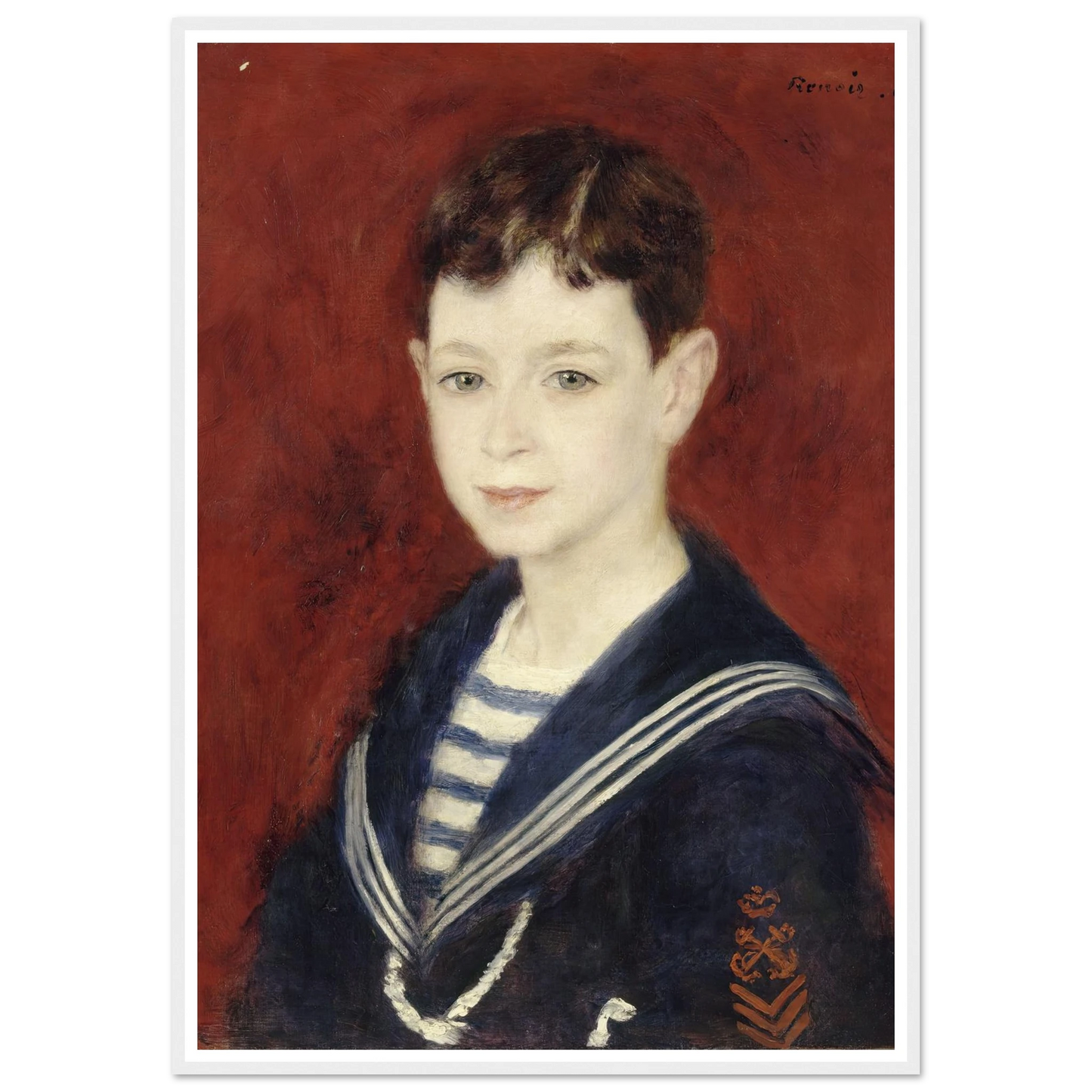 Fernand Halphen as a Boy (1880) Art Print | Pierre Auguste Renoir-Quipham Collections