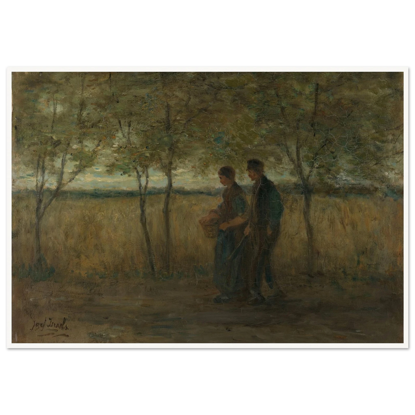 ‘Turning homewards’ (1860 - 1911) Art Print | Jozef Israels-Quipham Collections