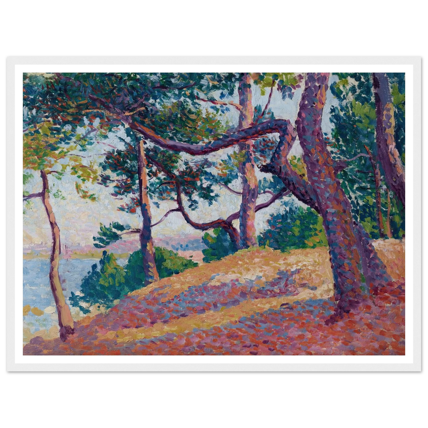 Paysage à Saint-Tropez (1892) Art Print | Maximilien Luce-Quipham Collections
