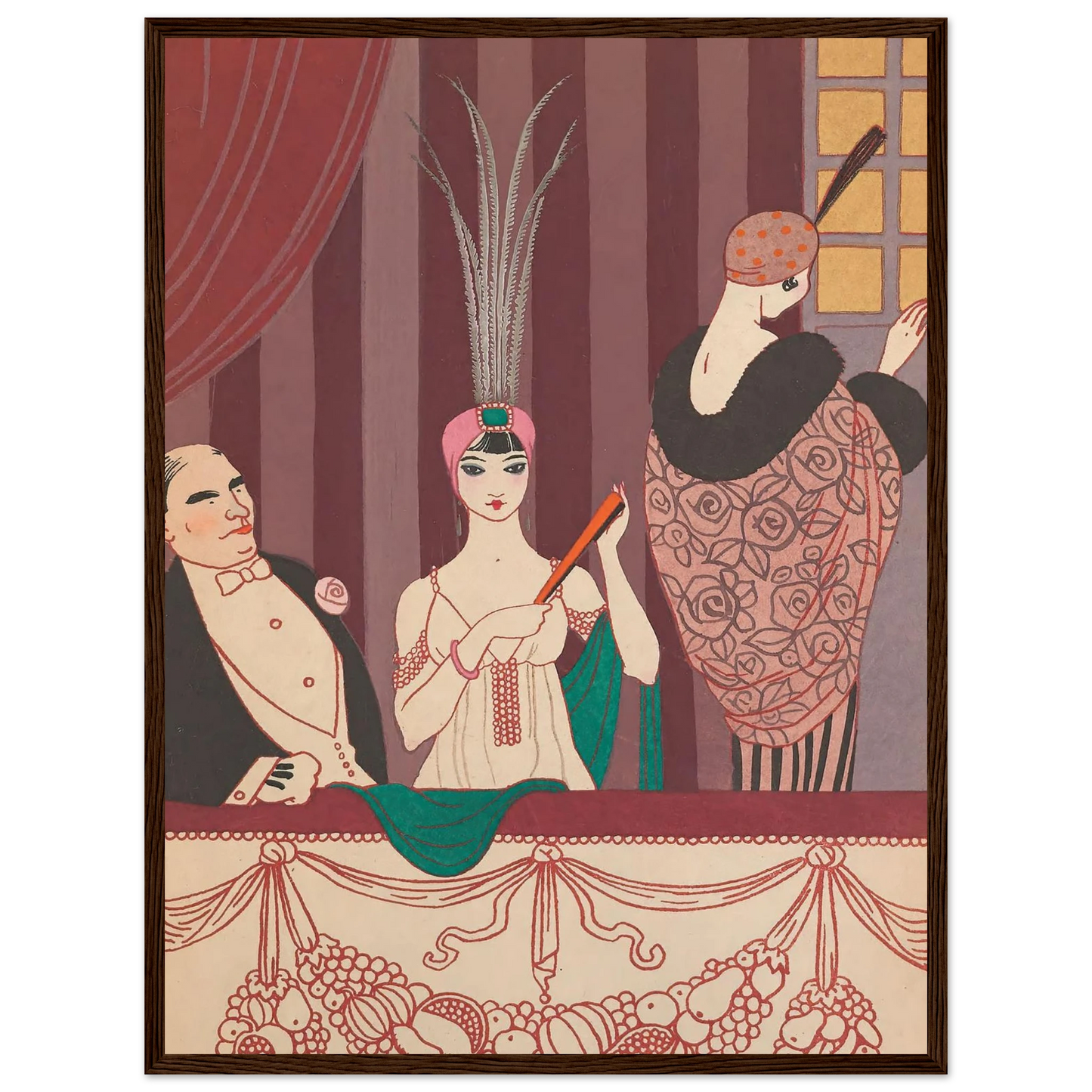 La Loge (1914) Art Print | George Barbier-Quipham Collections