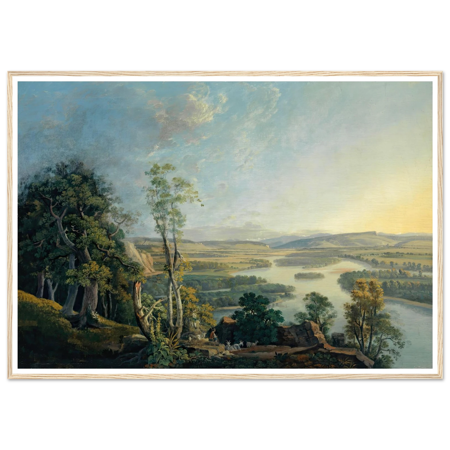 Landscape of the Rhine near the Isteinerklotz Art Print | Peter Birmann-Quipham Collections