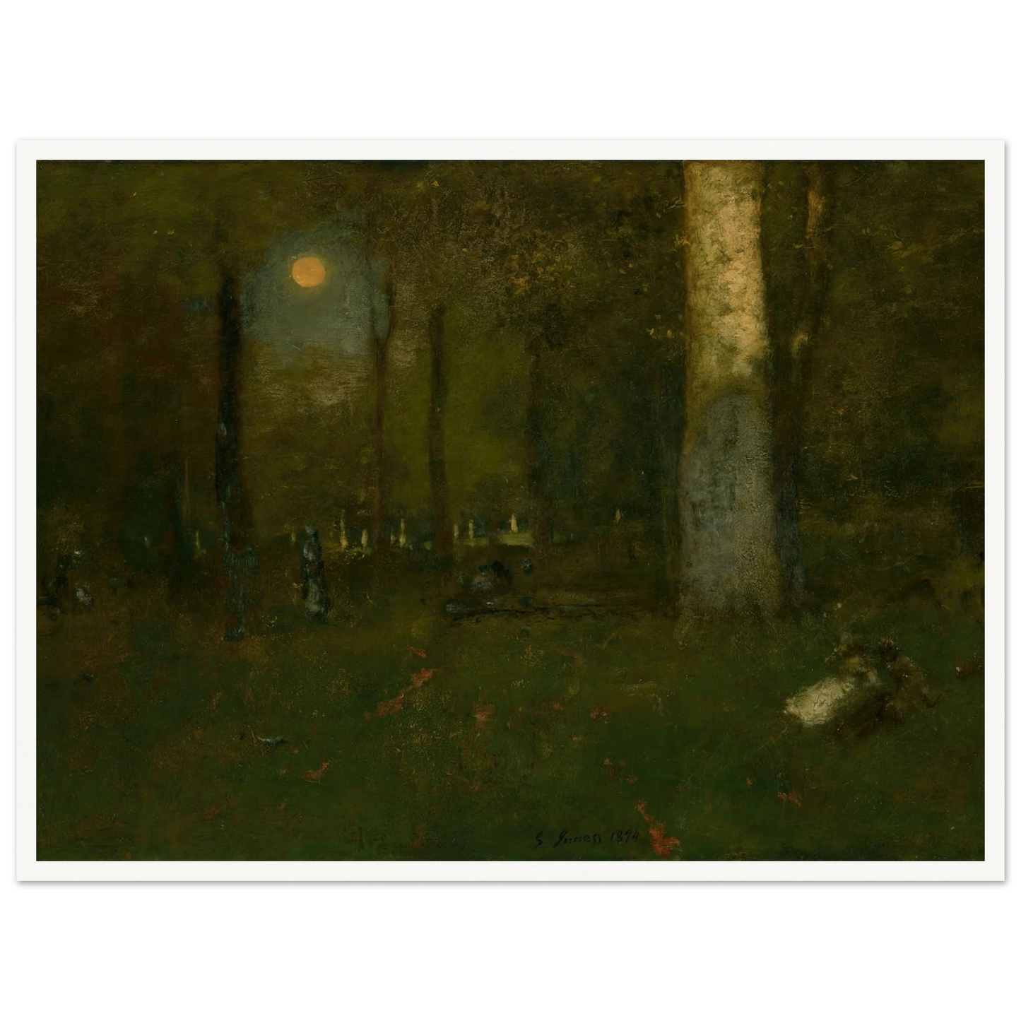 Picnic in the Woods, Montclair, New Jersey (1894) Art Print | George Inness-Quipham Collections