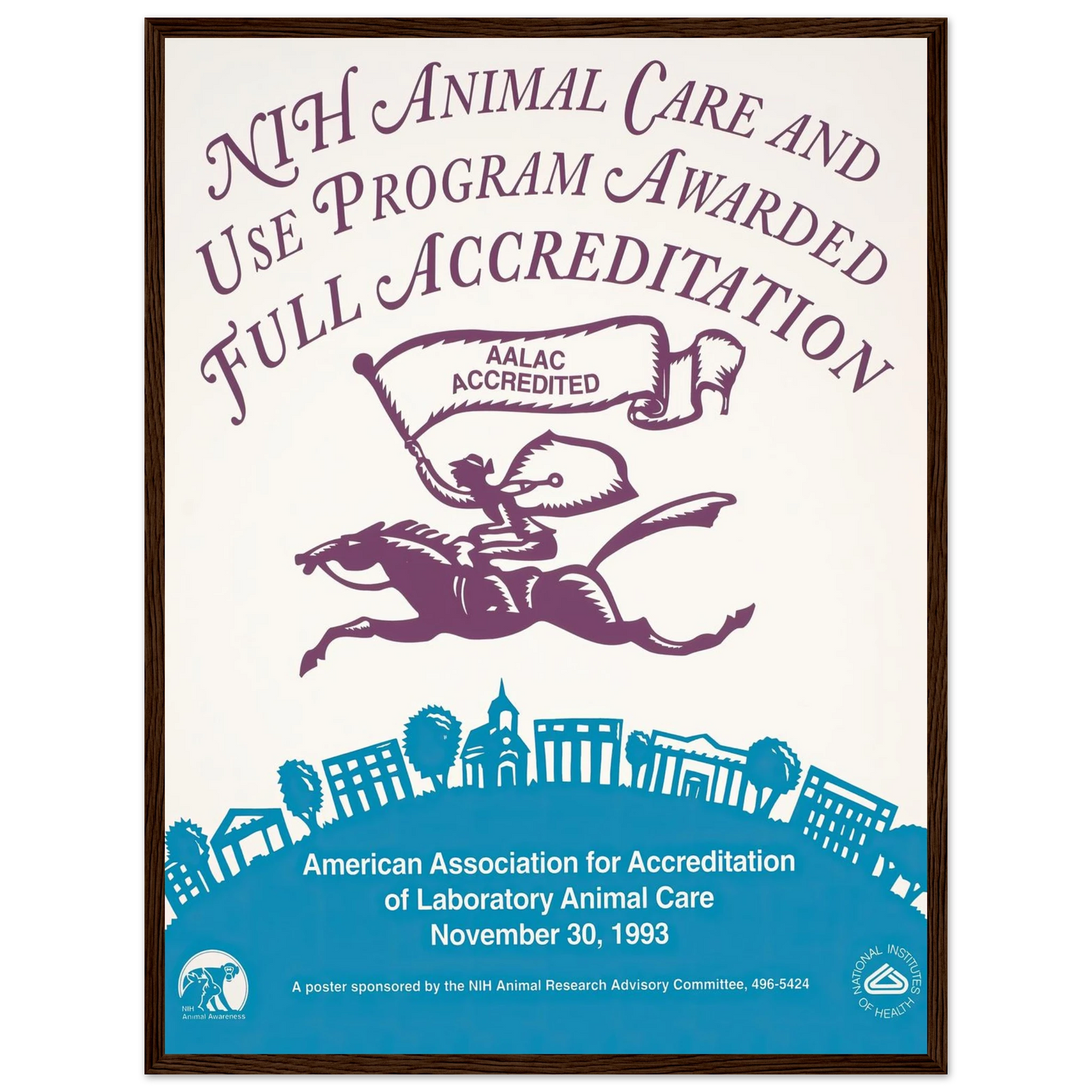NIH Animal Care and Use Program awarded full accreditation (1993) Art Print | National Institutes of Health-Quipham Collections