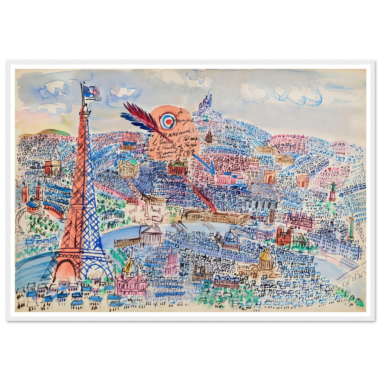 Livre d’or de Marianne (1927) Art Print | Raoul Dufy-Quipham Collections