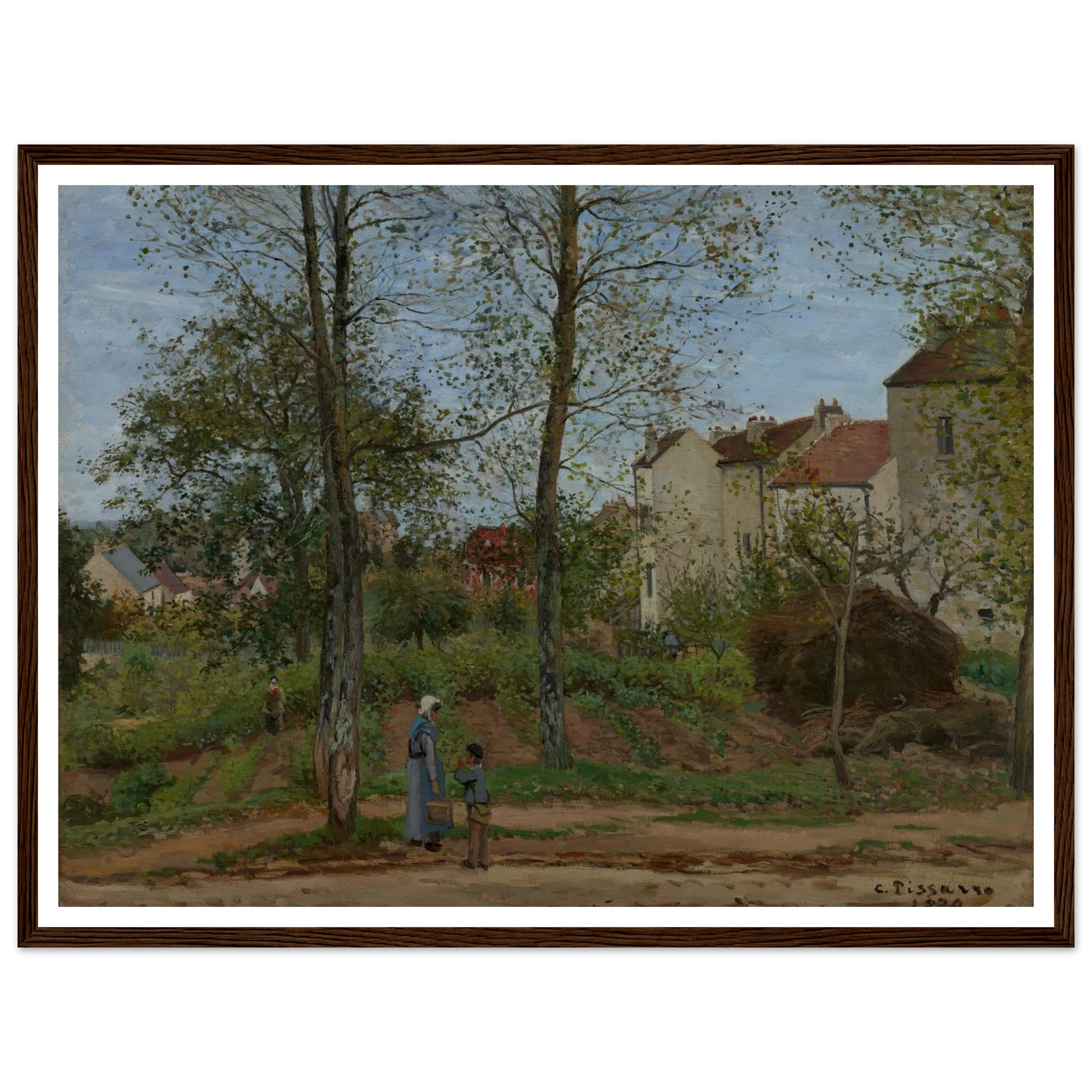 Landscape at Louveciennes (1870) Art Print | Camille Pissarro-Quipham Collections