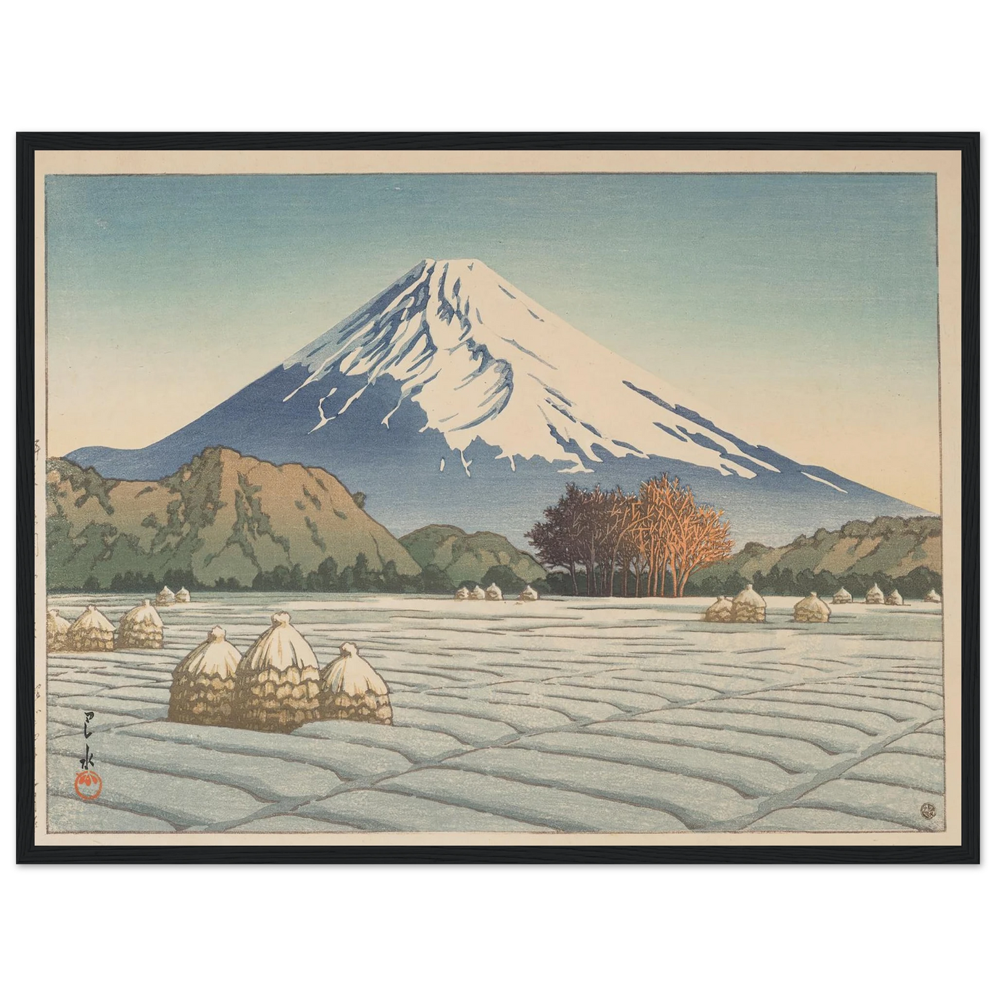 Izu Nagaoka shimo no asa (Frosty morning in Nagaoka, Izu) (1939) Art Print | Kawase Hasui-Quipham Collections