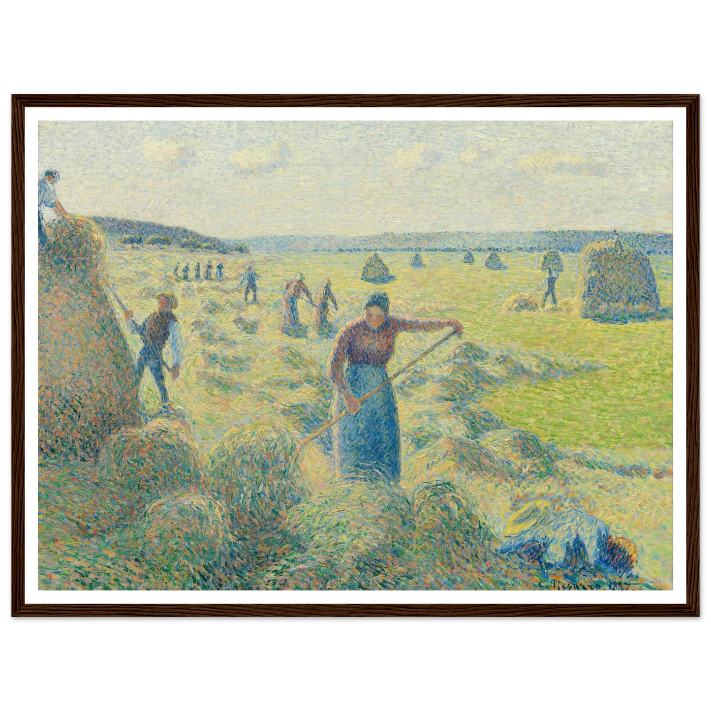 La Récolte des Foins, Éragny Art Print | Camille Pissarro-Quipham Collections