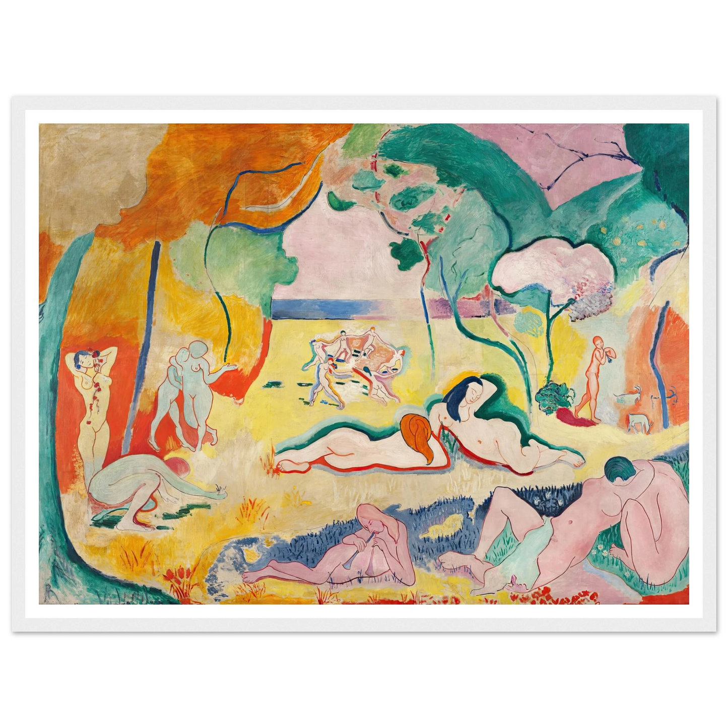 Le Bonheur de vivre, also called The Joy of Life (1905-1906) Art Print | Henri Matisse-Quipham Collections