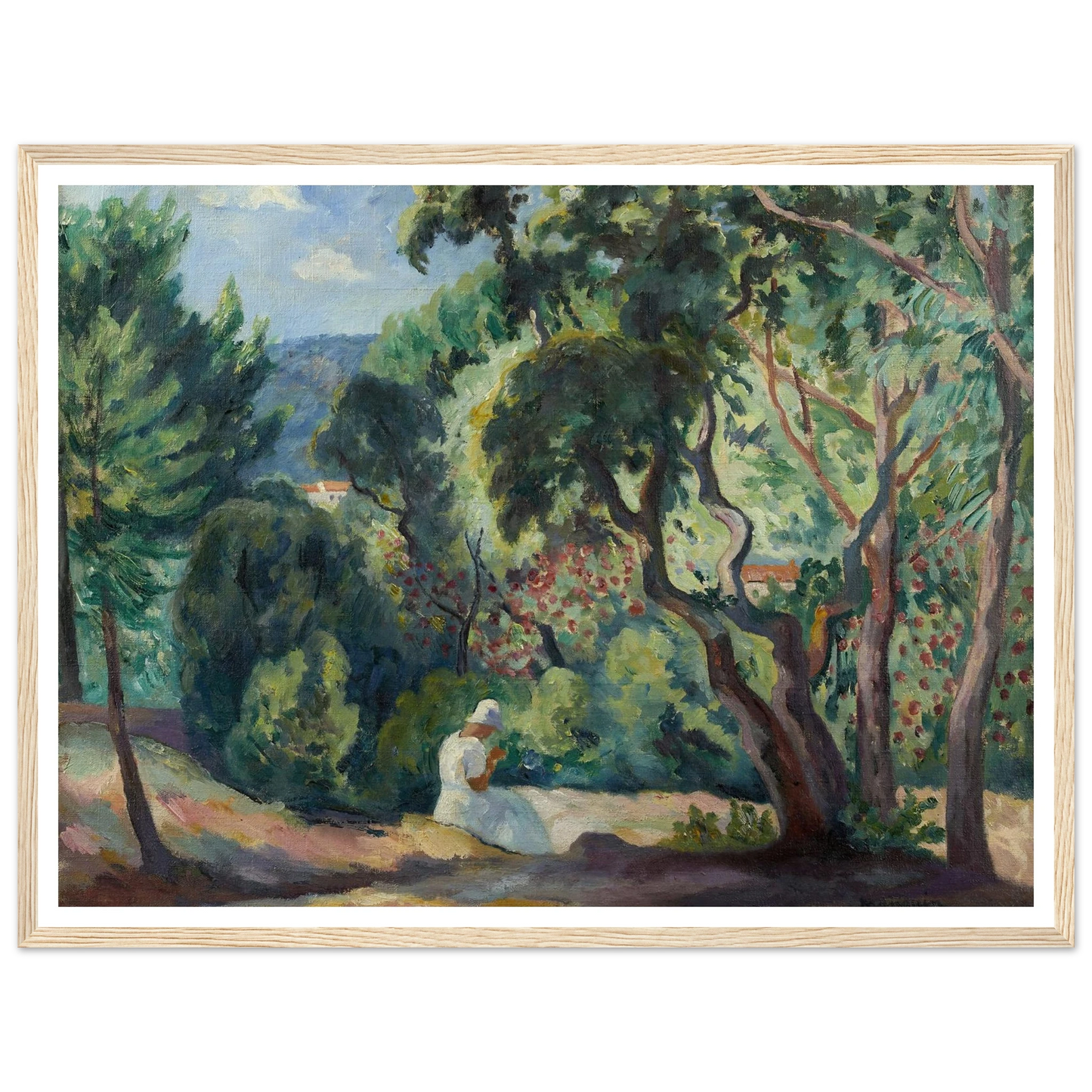 Sous-bois à la Moutte, Saint-Tropez (1921) Art Print | Henri Manguin-Quipham Collections