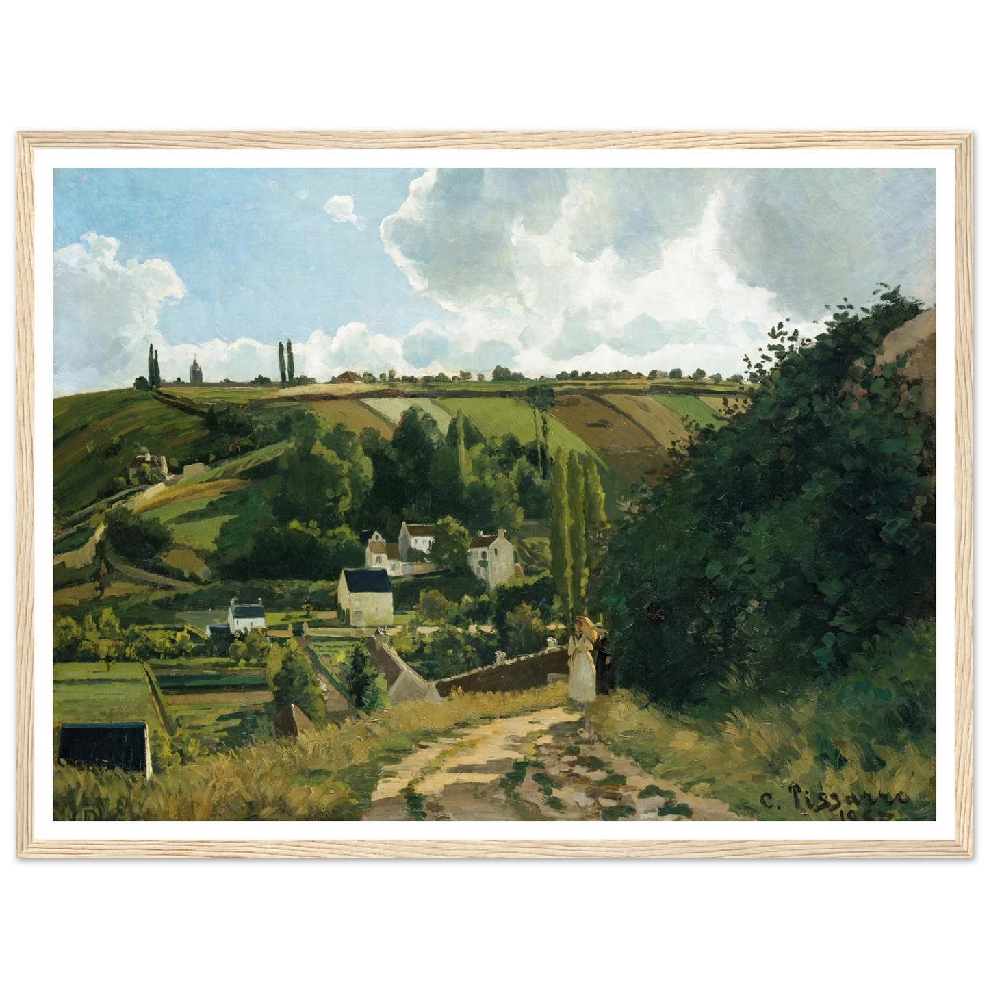 Jalais Hill, Pontoise (1867) Art Print | Camille Pissarro-Quipham Collections