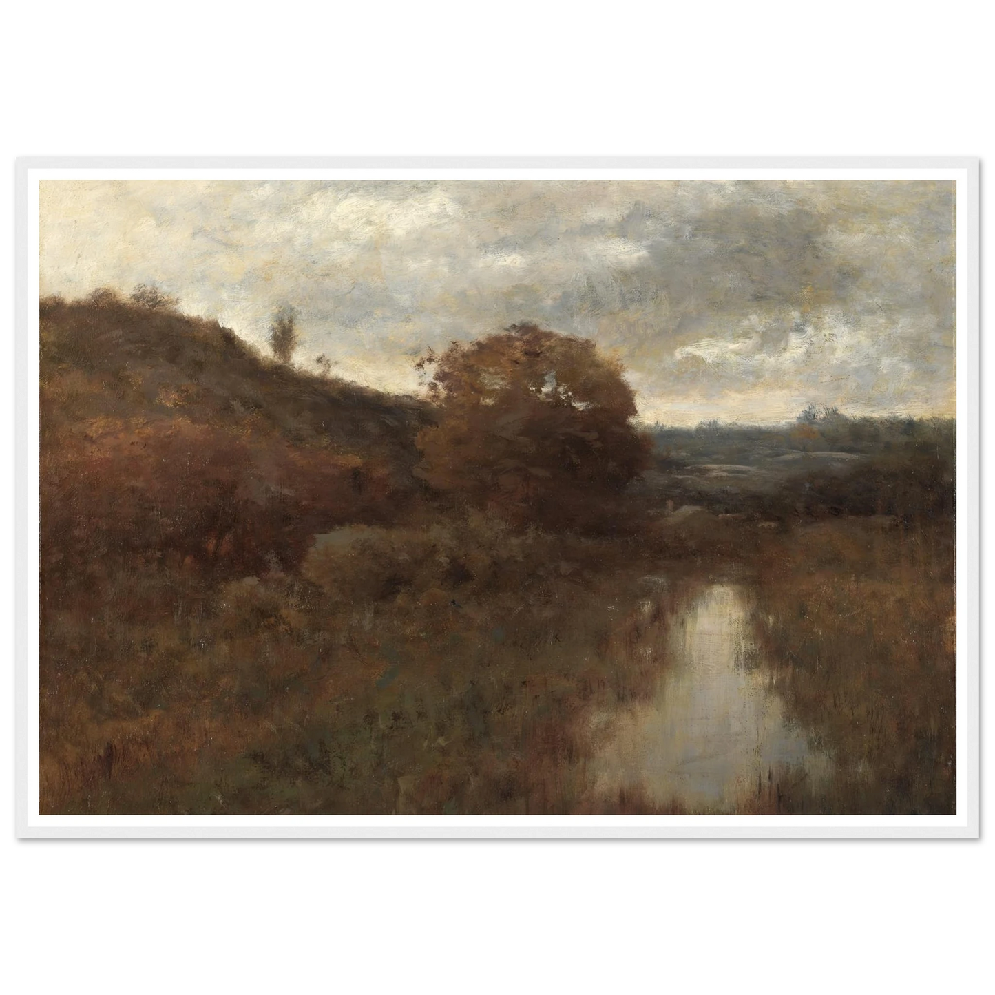 Autumn Landscape and Pool (1870s-1880s) Art Print | Alexander Helwig Wyant-Quipham Collections