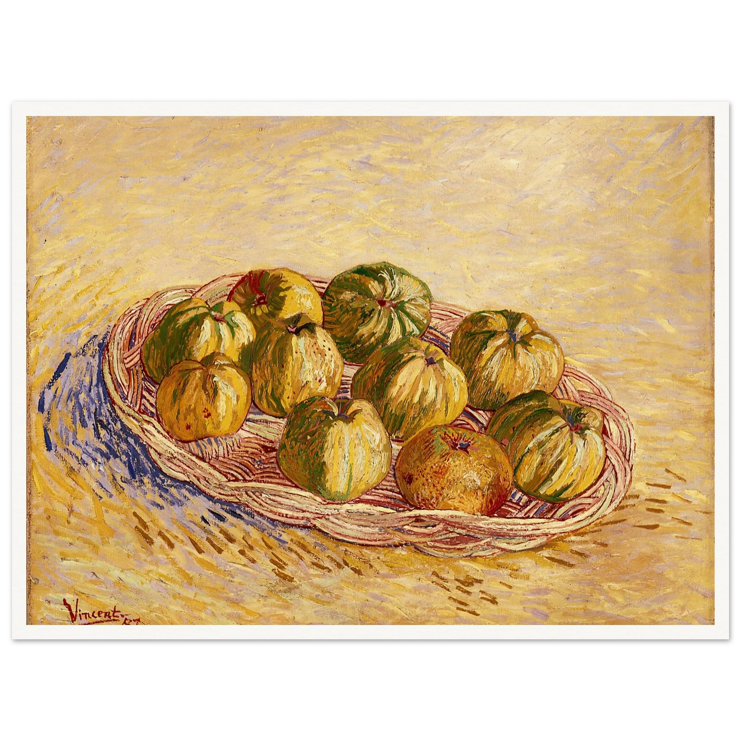 Still Life, Basket of Apples (1887) Art Print | Vincent van Gogh-Quipham Collections