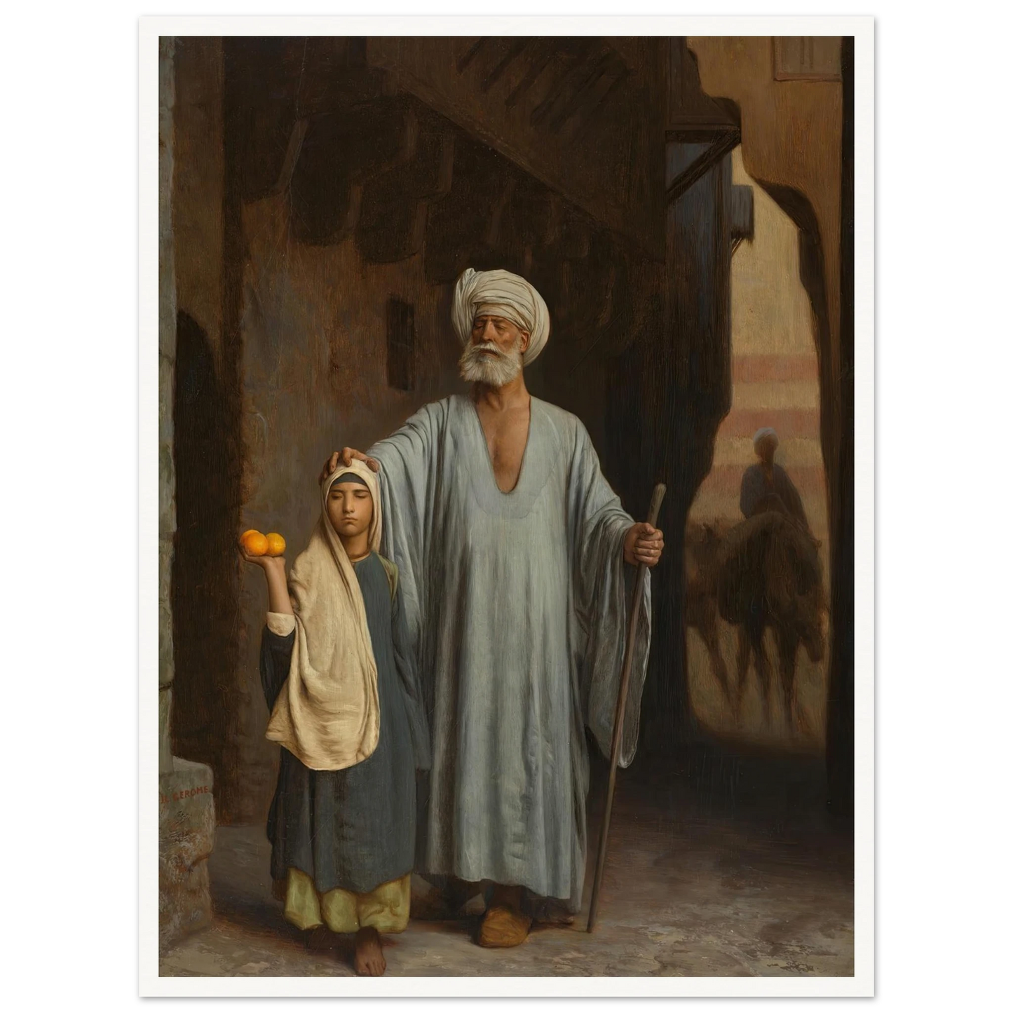The Helping Hand Art Print | Jean Leon Gerome-Quipham Collections