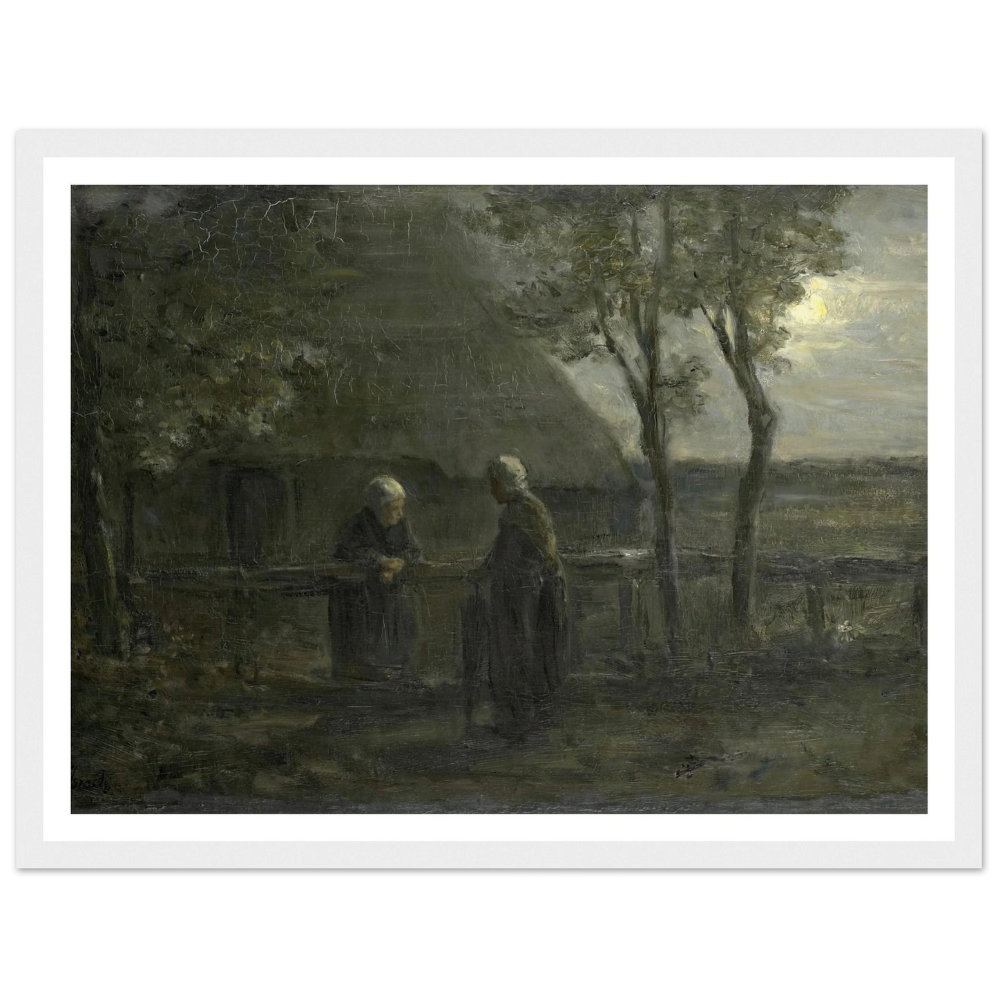 ‘Neighborly Gossip’ (1897) Art Print | Jozef Israels-Quipham Collections