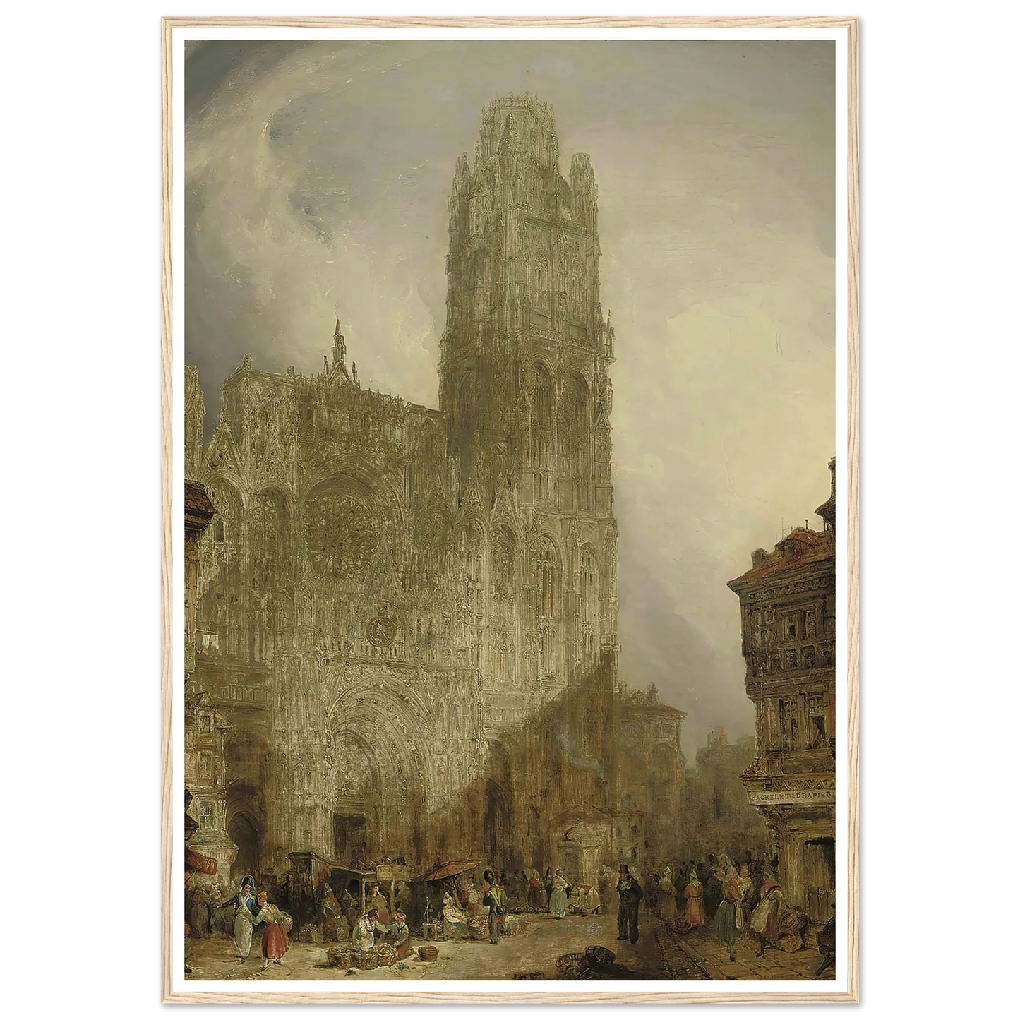West front of Notre Dame Cathedral, Rouen (1825) Art Print | David Roberts-Quipham Collections
