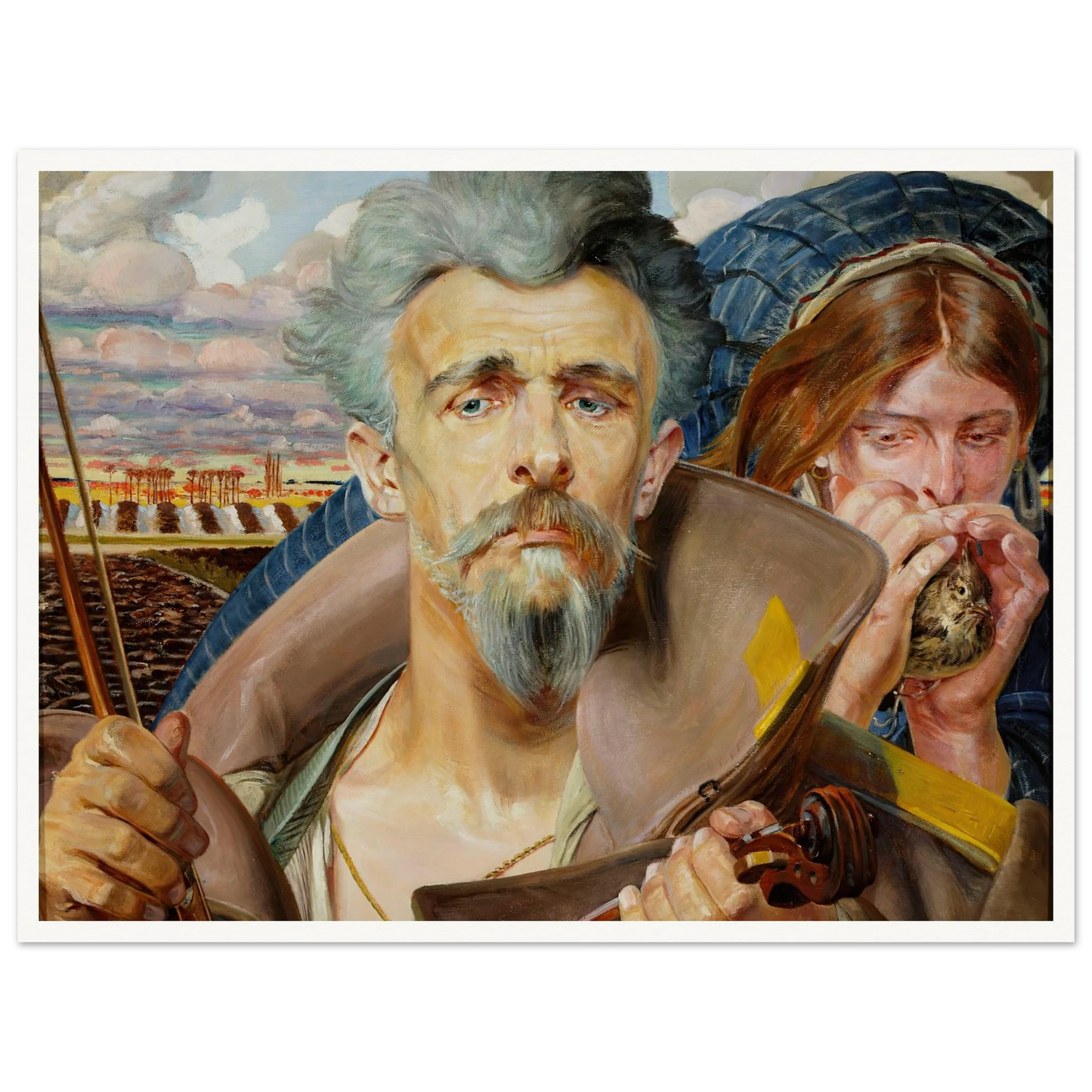 Music – central section of the triptych (1906) Art Print | Jacek Malczewski-Quipham Collections