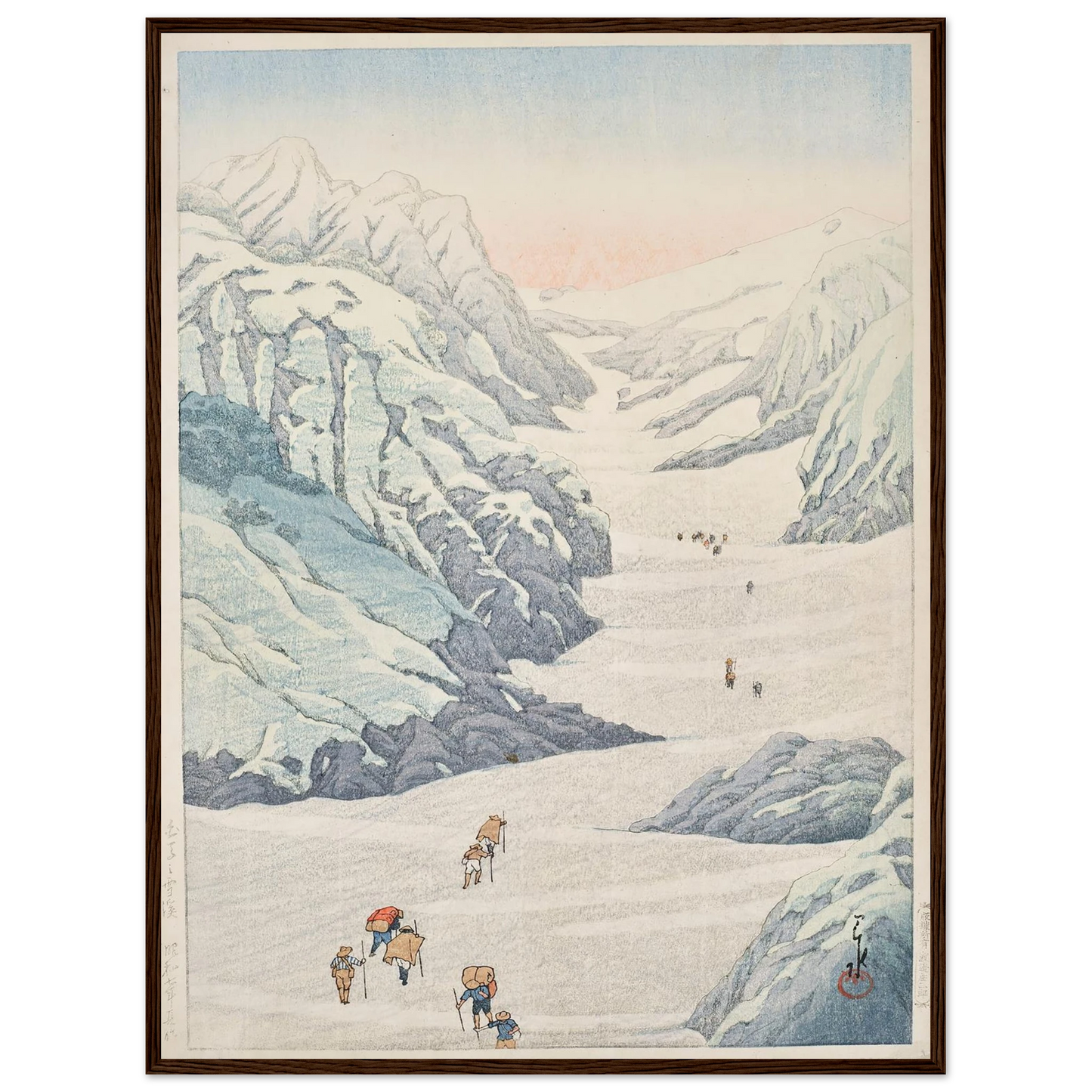 Shirouma no sekkei (Snow valley of Mount Shirouma) (1932) Art Print | Kawase Hasui-Quipham Collections