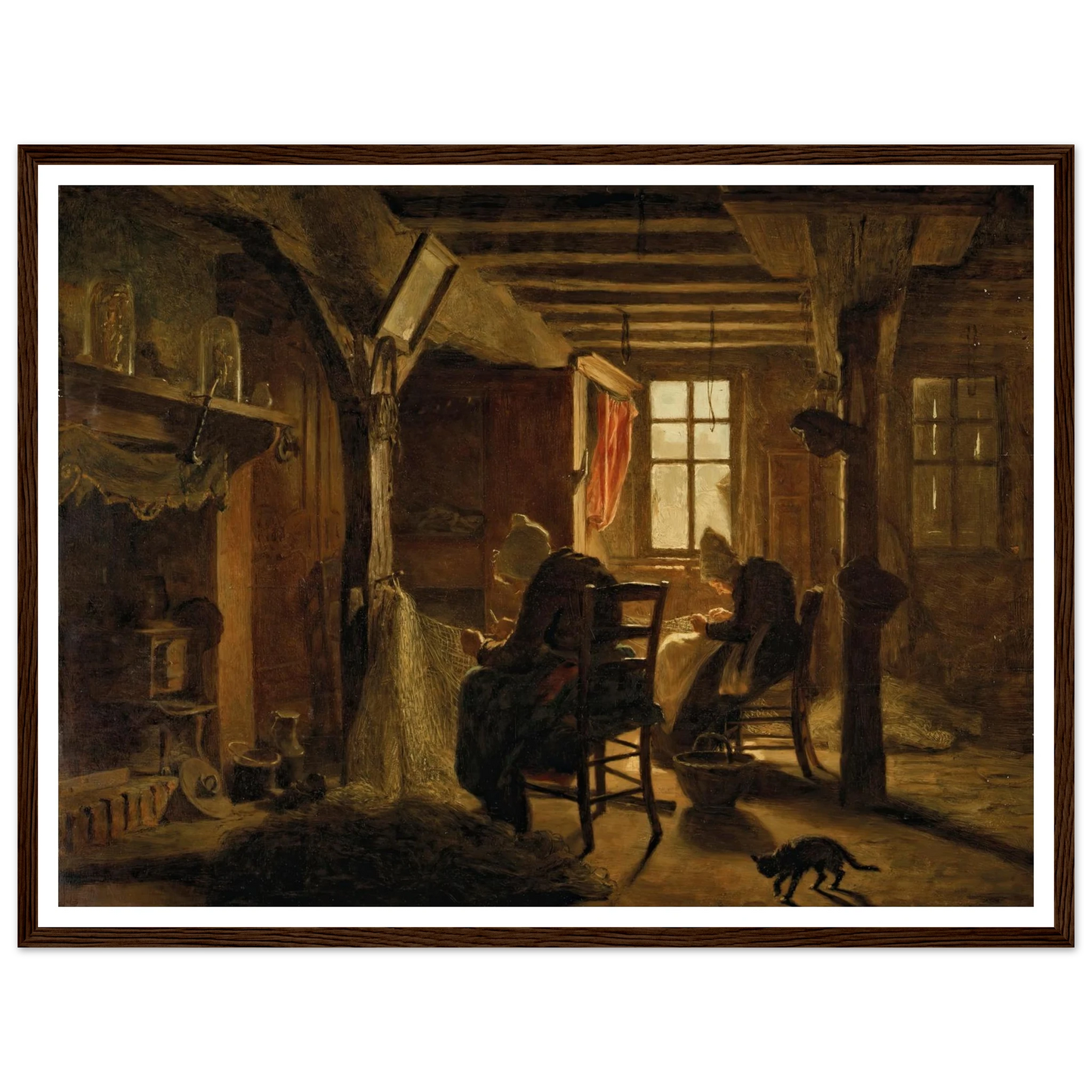Mending the Nets Art Print | Jozef Israels-Quipham Collections