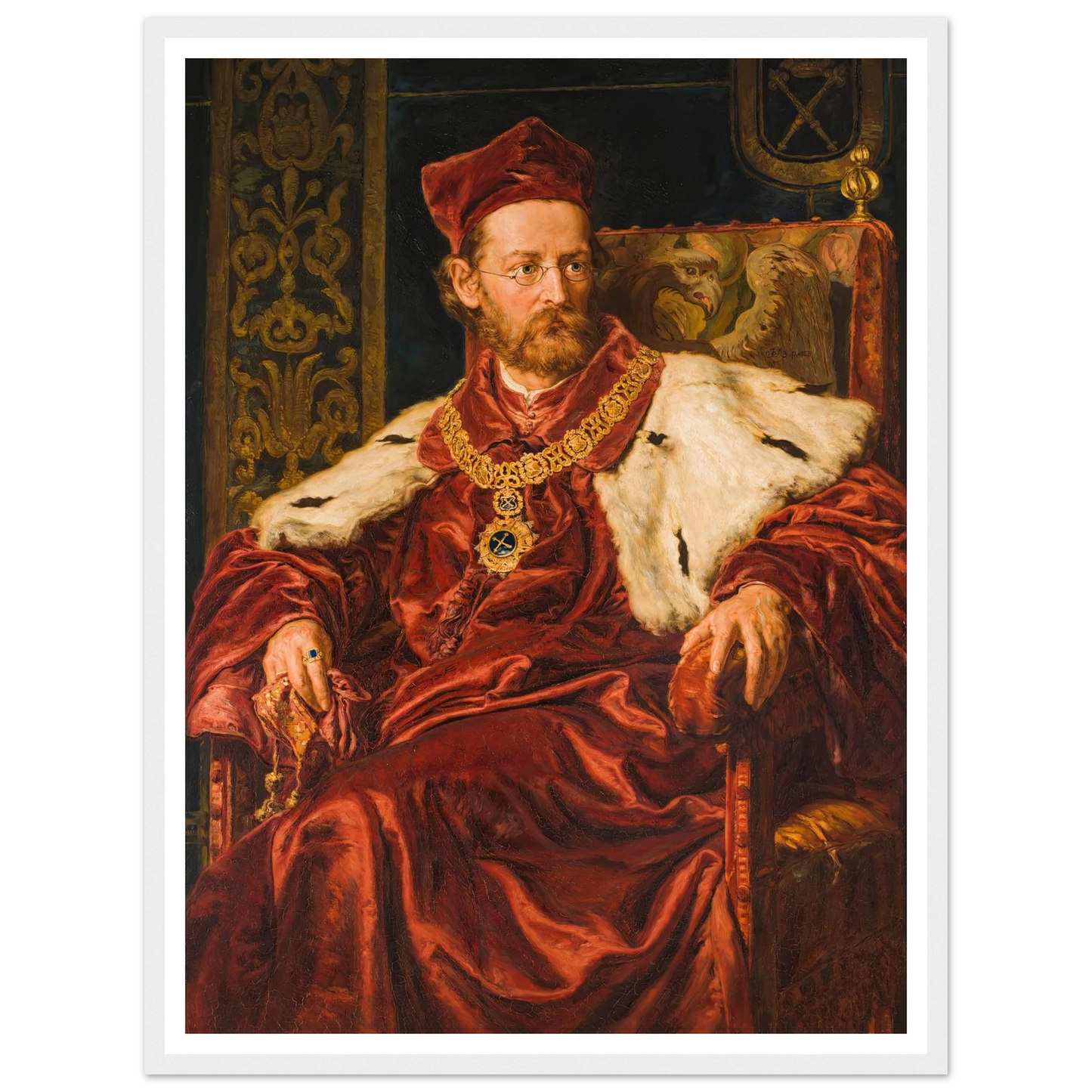 Portrait of Józef Szujski (1888) Art Print | Jan Matejko-Quipham Collections