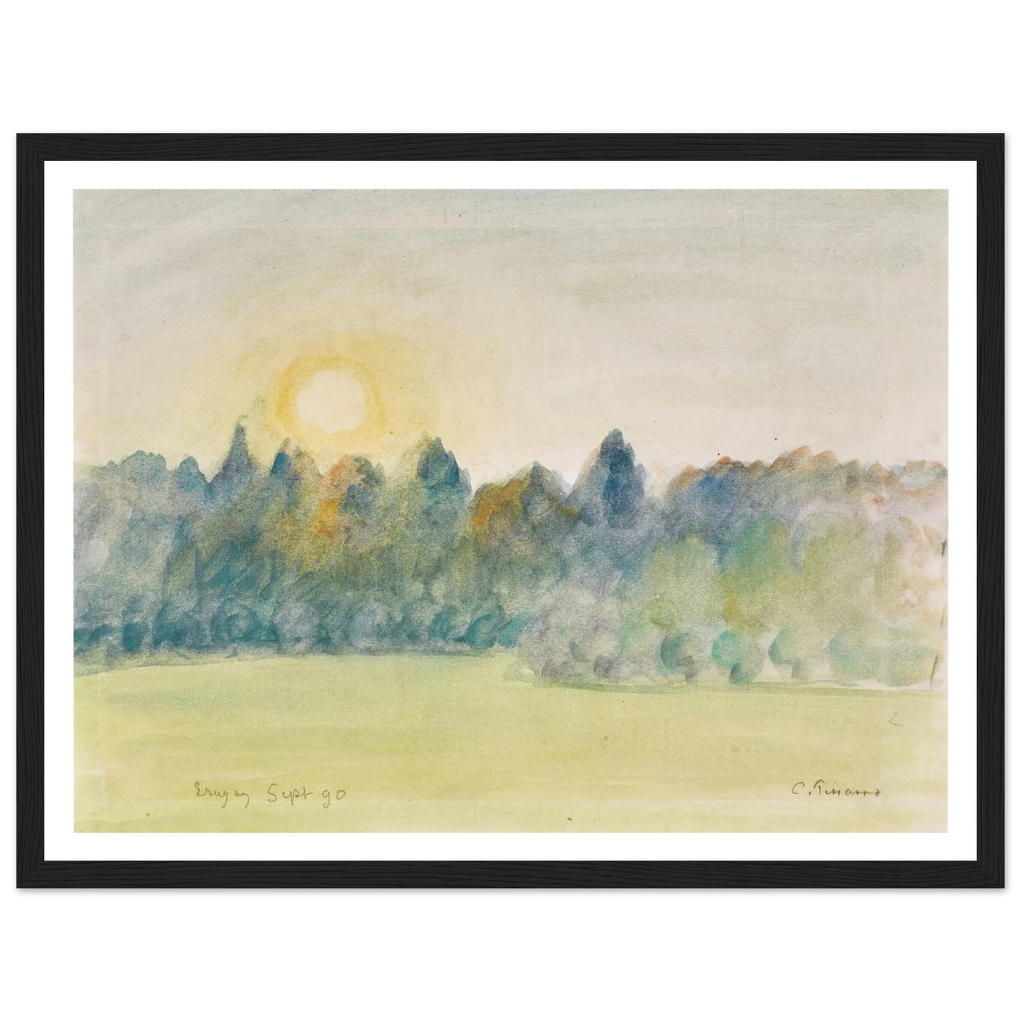 Eragny (1890) Art Print | Camille Pissarro-Quipham Collections