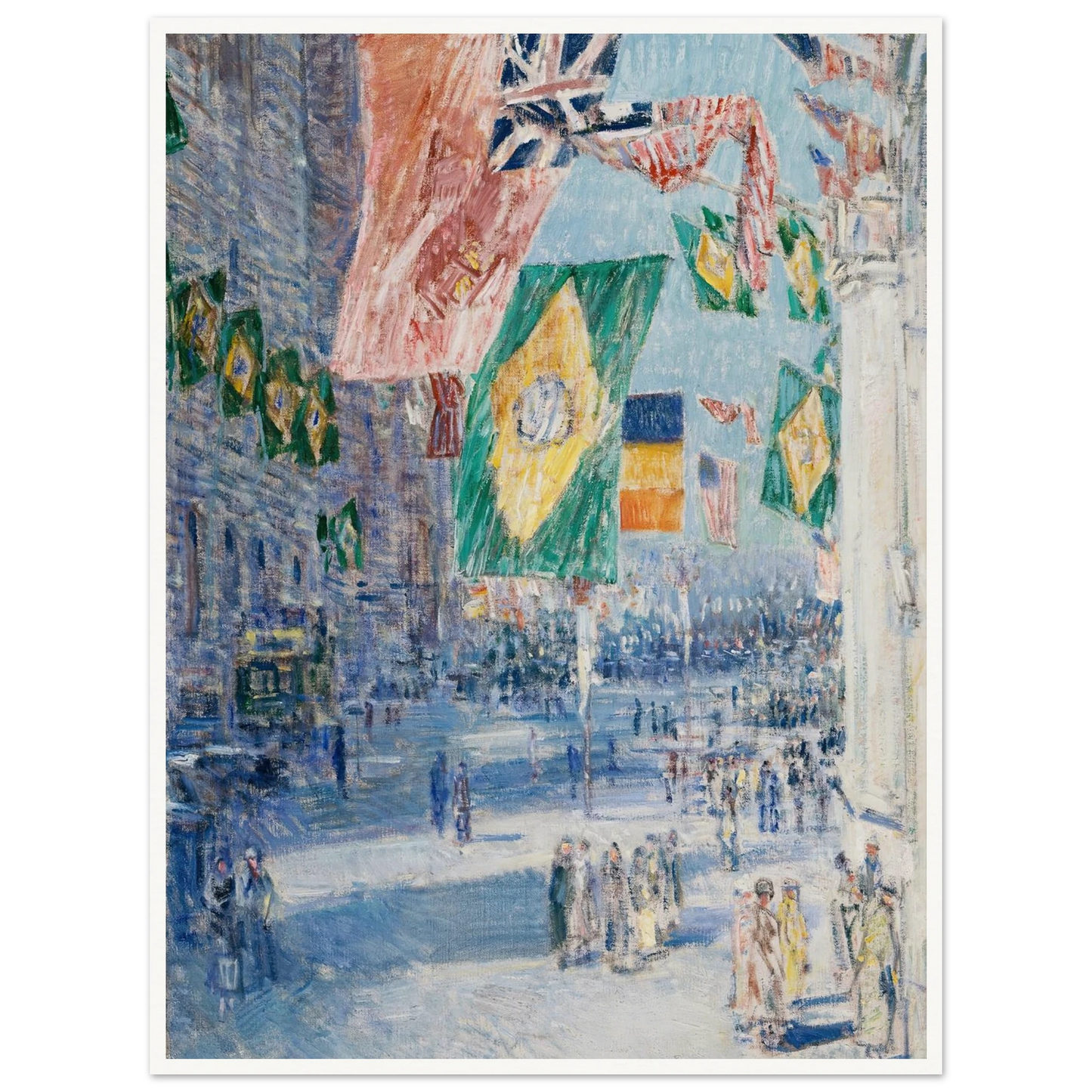 Avenue of the Allies; Brazil, Belgium (1918) Art Print | Childe Hassam-Quipham Collections