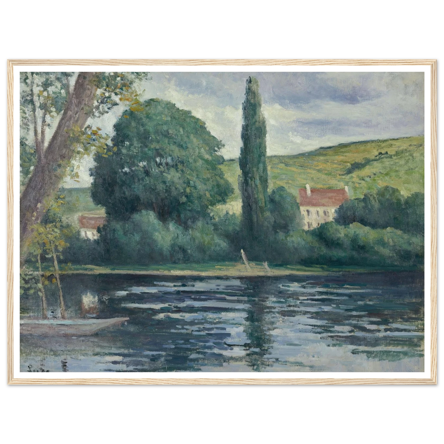 La Seine à Vernonnet (circa 1920) Art Print | Maximilien Luce-Quipham Collections