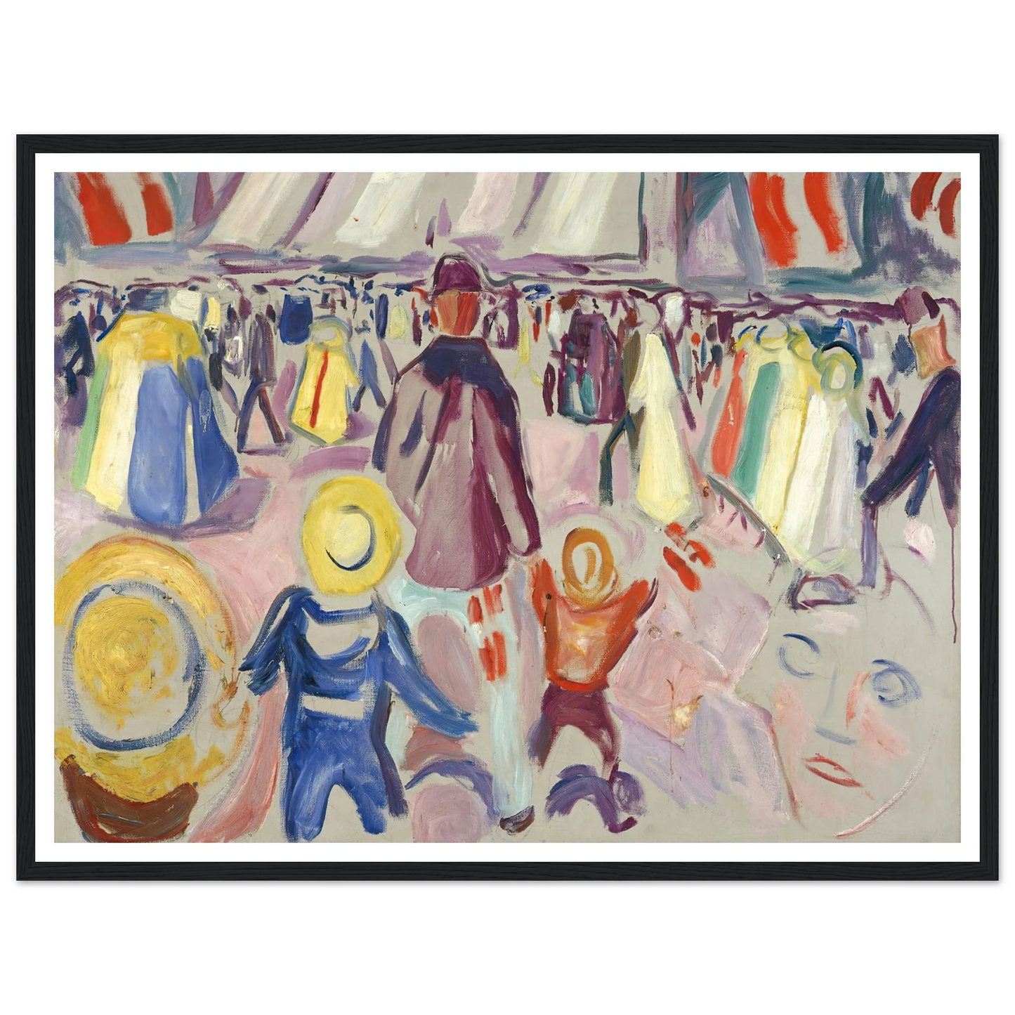 17th of May in a Small, Norwegian Town (1919) Art Print | Edvard Munch-Quipham Collections
