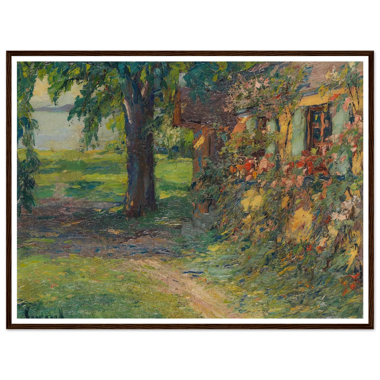 The artist’s house on Lake Starnberg (1920) Art Print | Edward Cucue-Quipham Collections