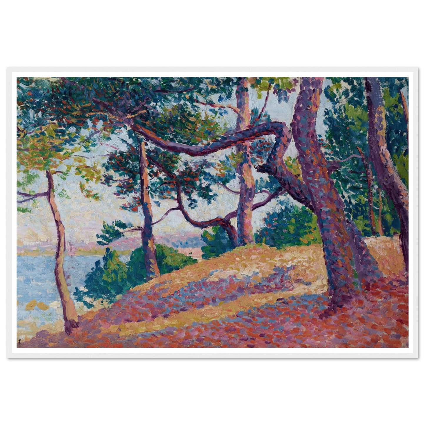 Paysage à Saint-Tropez (1892) Art Print | Maximilien Luce-Quipham Collections