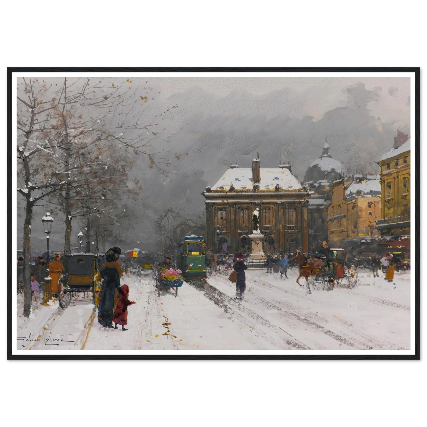 L’institut (Temps Mauvais) Art Print | Eugene Galien Laloue-Quipham Collections