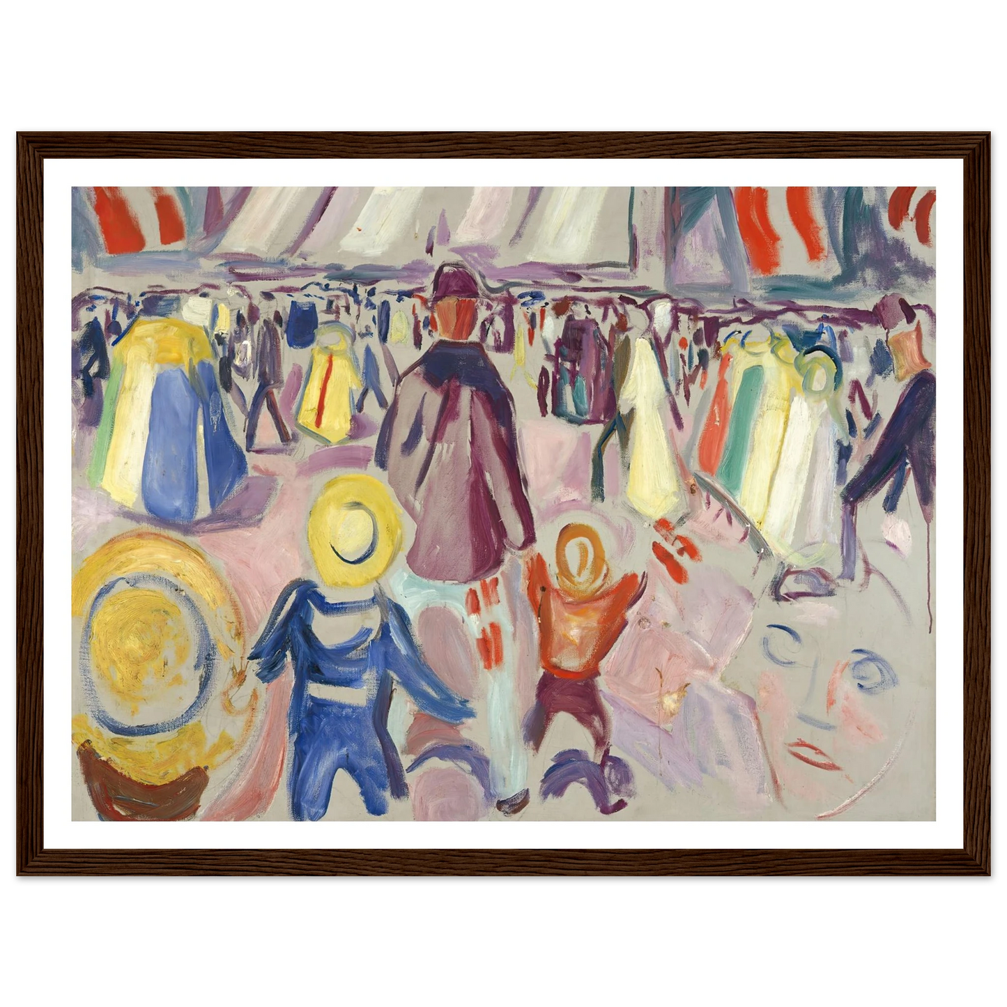 17th of May in a Small, Norwegian Town (1919) Art Print | Edvard Munch-Quipham Collections