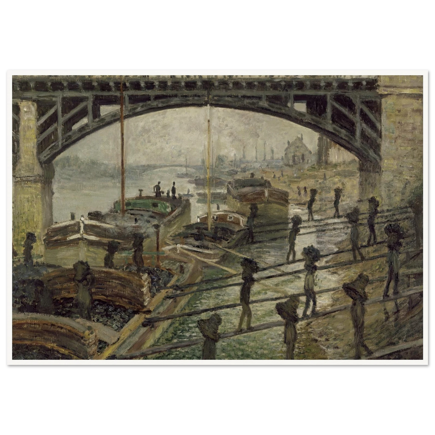 The Coalmen (circa 1875) Art Print | Claude Monet-Quipham Collections