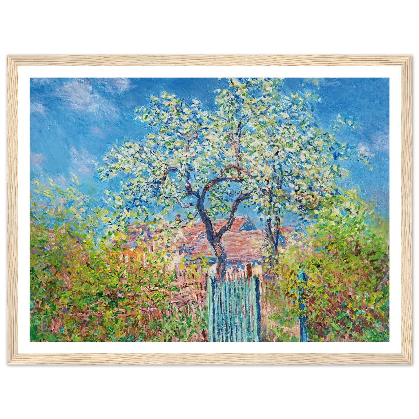 Poirier En Fleurs (1885) Art Print | Claude Monet-Quipham Collections