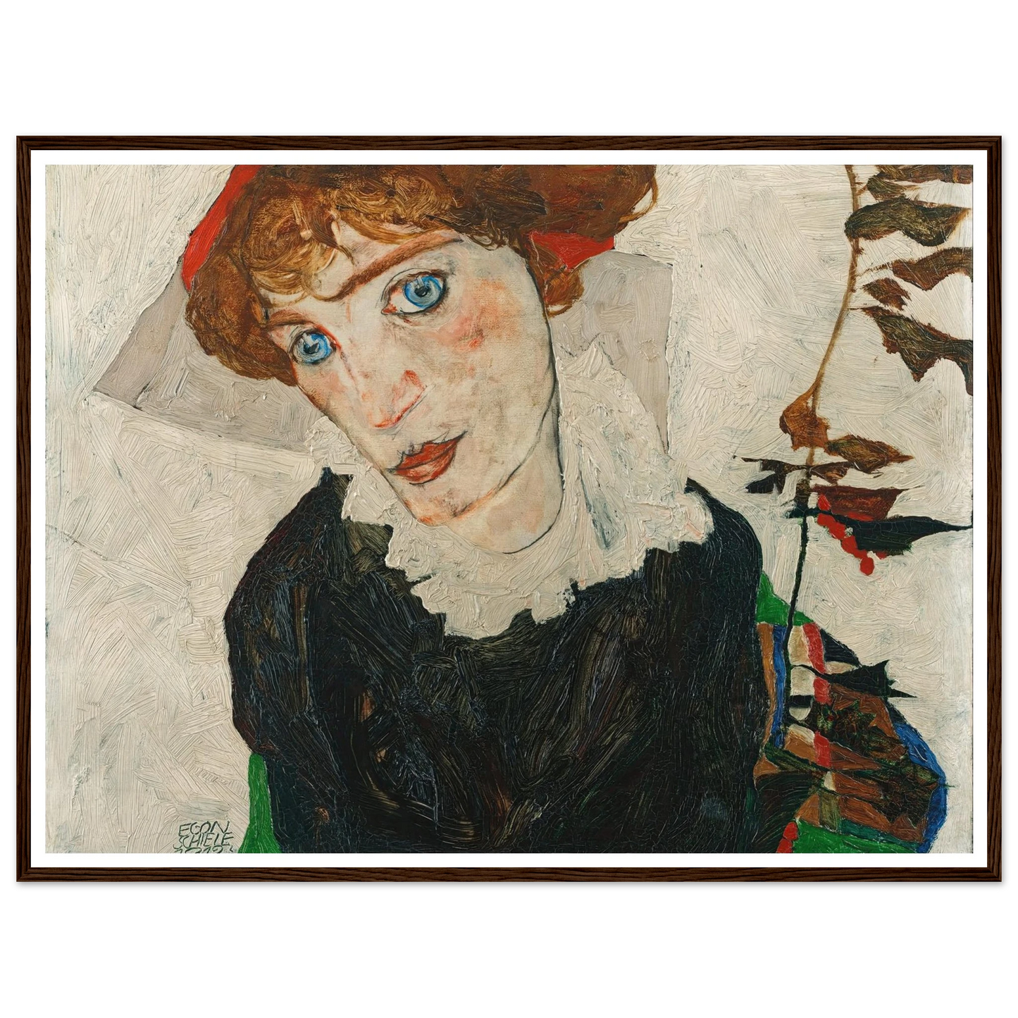Portrait Of Wally Neuzil (1912) Art Print | Egon Schiele-Quipham Collections