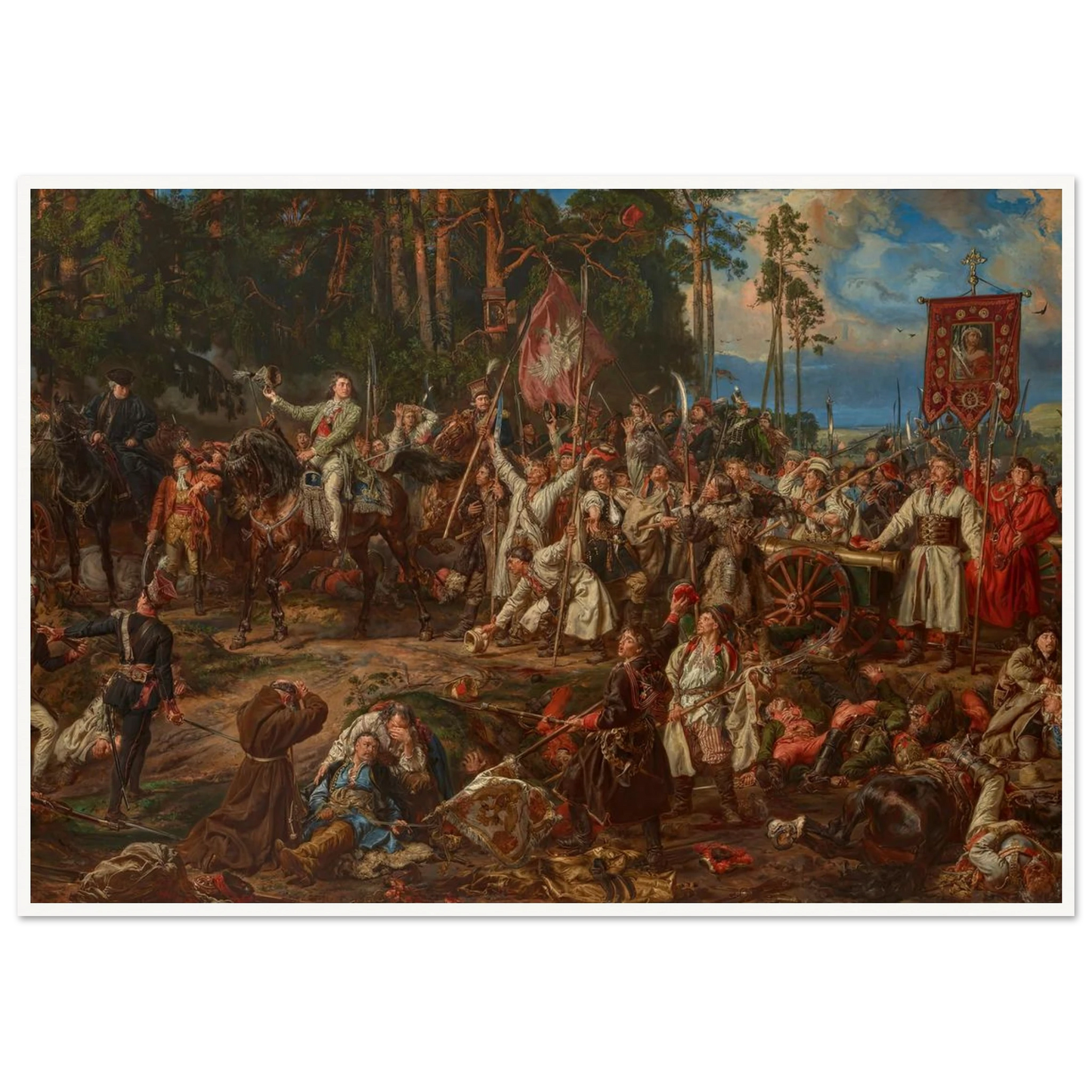 Kościuszko at Racławice (1888) Art Print | Jan Matejko-Quipham Collections