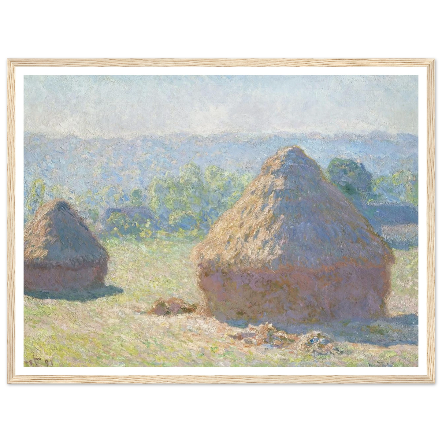 Haystacks, end of Summer (1891) Art Print | Claude Monet-Quipham Collections