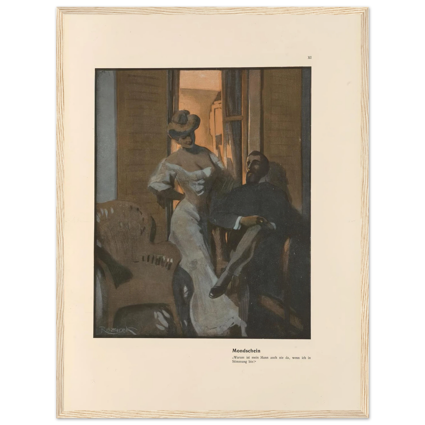 Mondschein (1908) Art Print | Ferdinand Freiherr von Reznicek-Quipham Collections