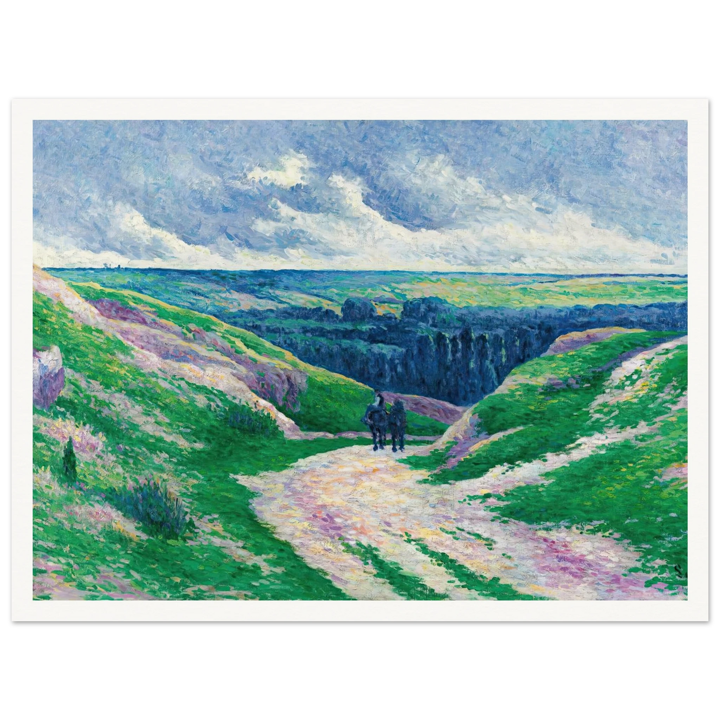 Paysage Près De Moulineux Sur Oise (circa 1902-03) Art Print | Maximilien Luce-Quipham Collections