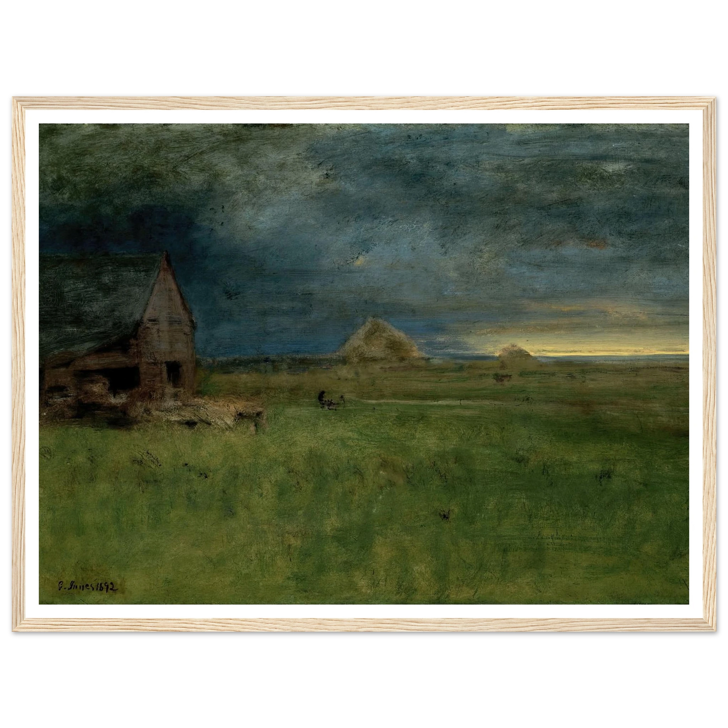 The Lonely Farm, Nantucket (1892) Art Print | George Inness-Quipham Collections