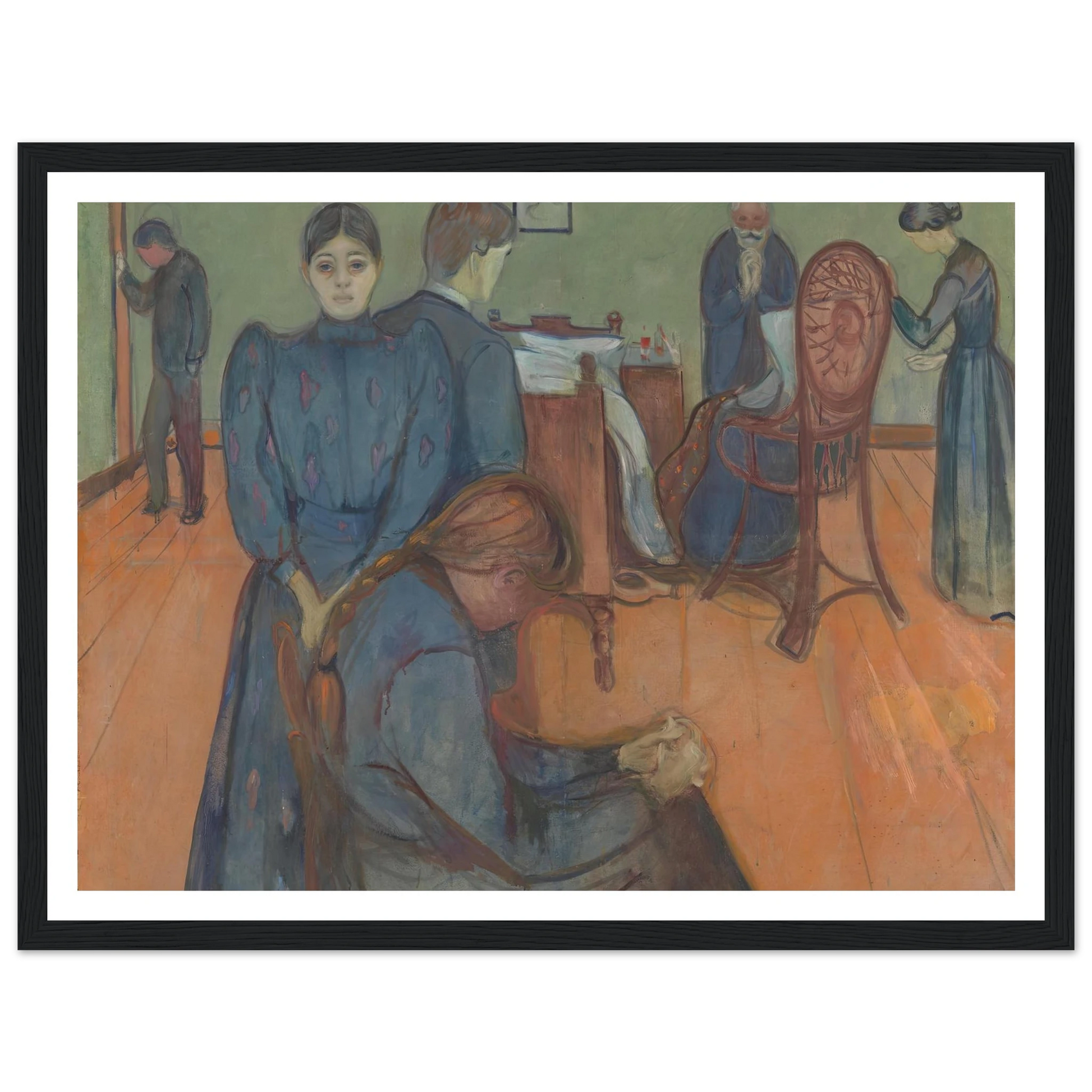 Death in the Sickroom (1893) Art Print | Edvard Munch-Quipham Collections
