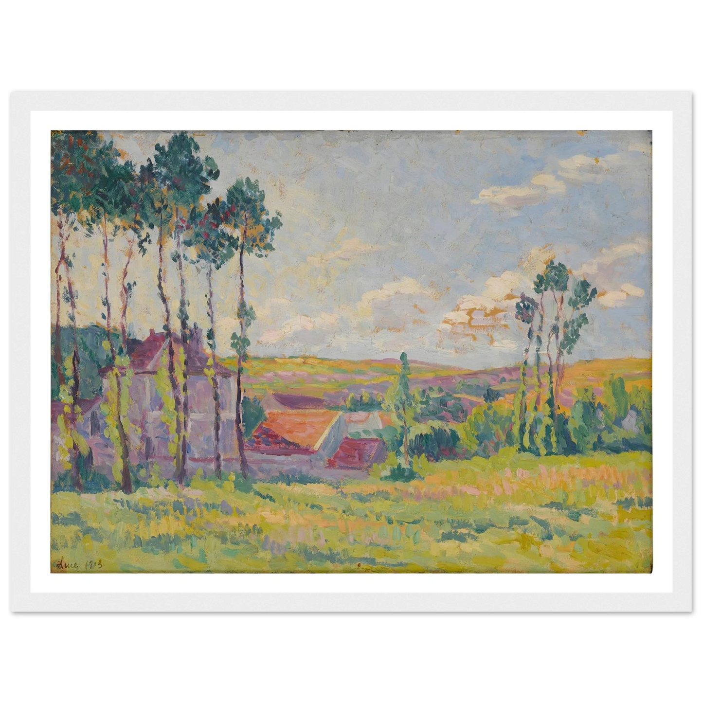 Moulineux, la teinderie (1903) Art Print | Maximilien Luce-Quipham Collections