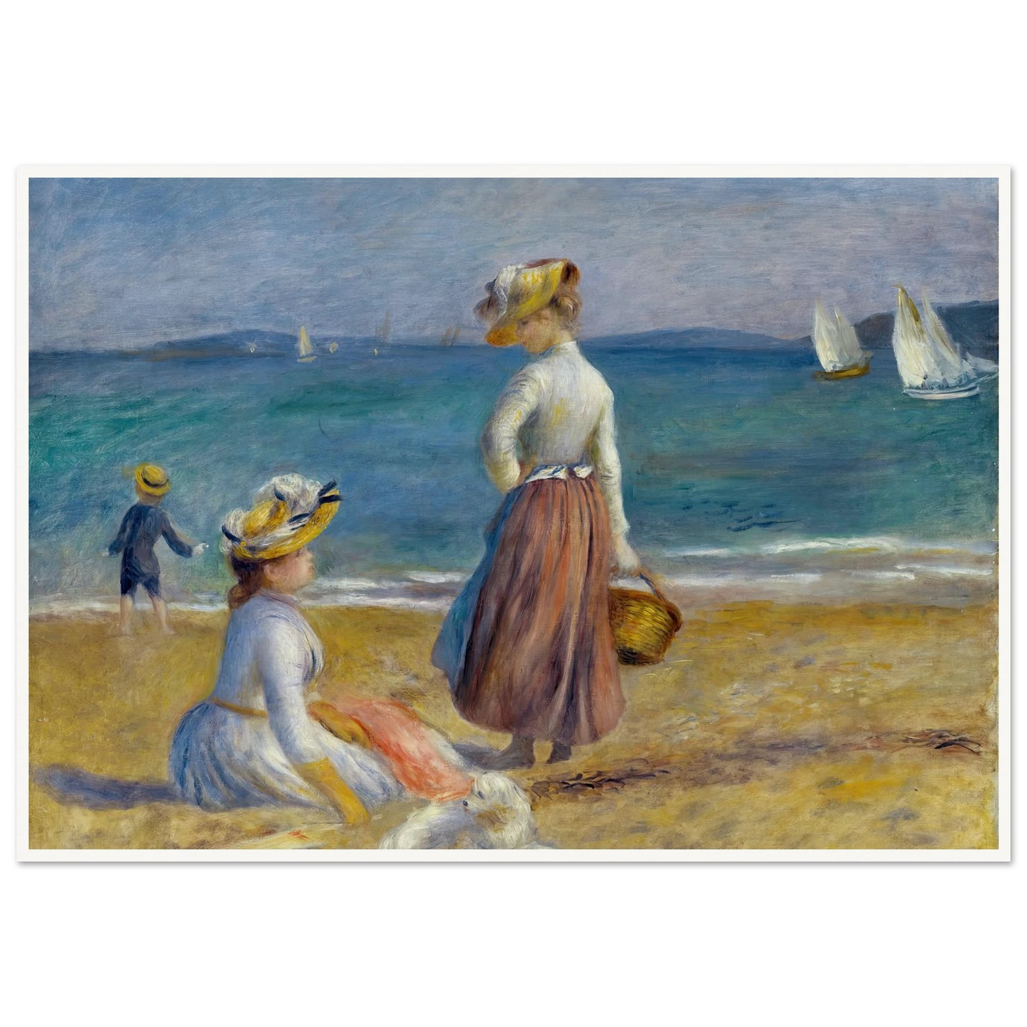 Figures on the Beach (1890) Art Print | Pierre Auguste Renoir-Quipham Collections