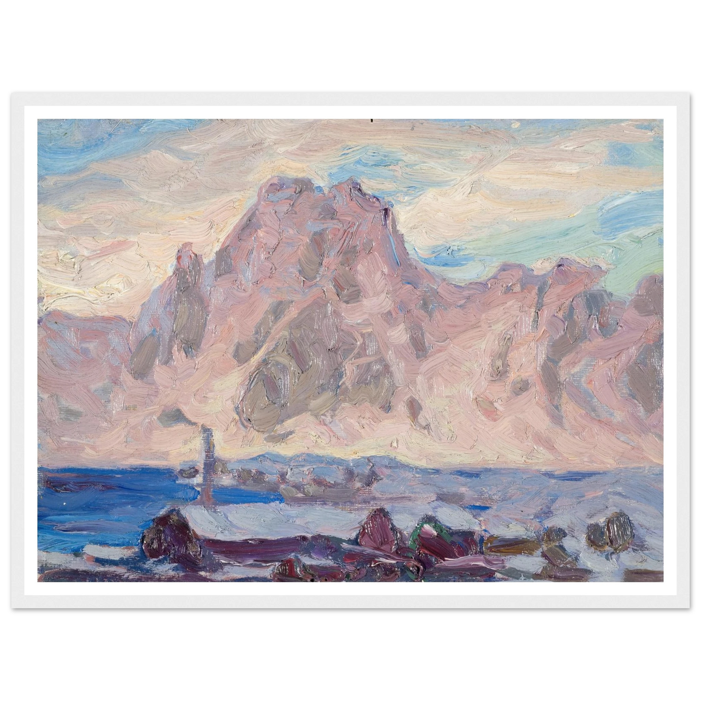 Lofoten in Violet. Study (1934) Art Print | Anna Boberg-Quipham Collections