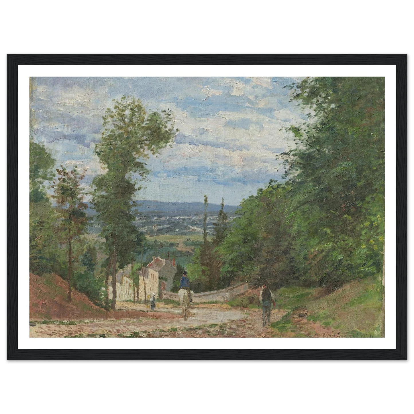 La Route de Marly, Louveciennes (1871) Art Print | Camille Pissarro-Quipham Collections