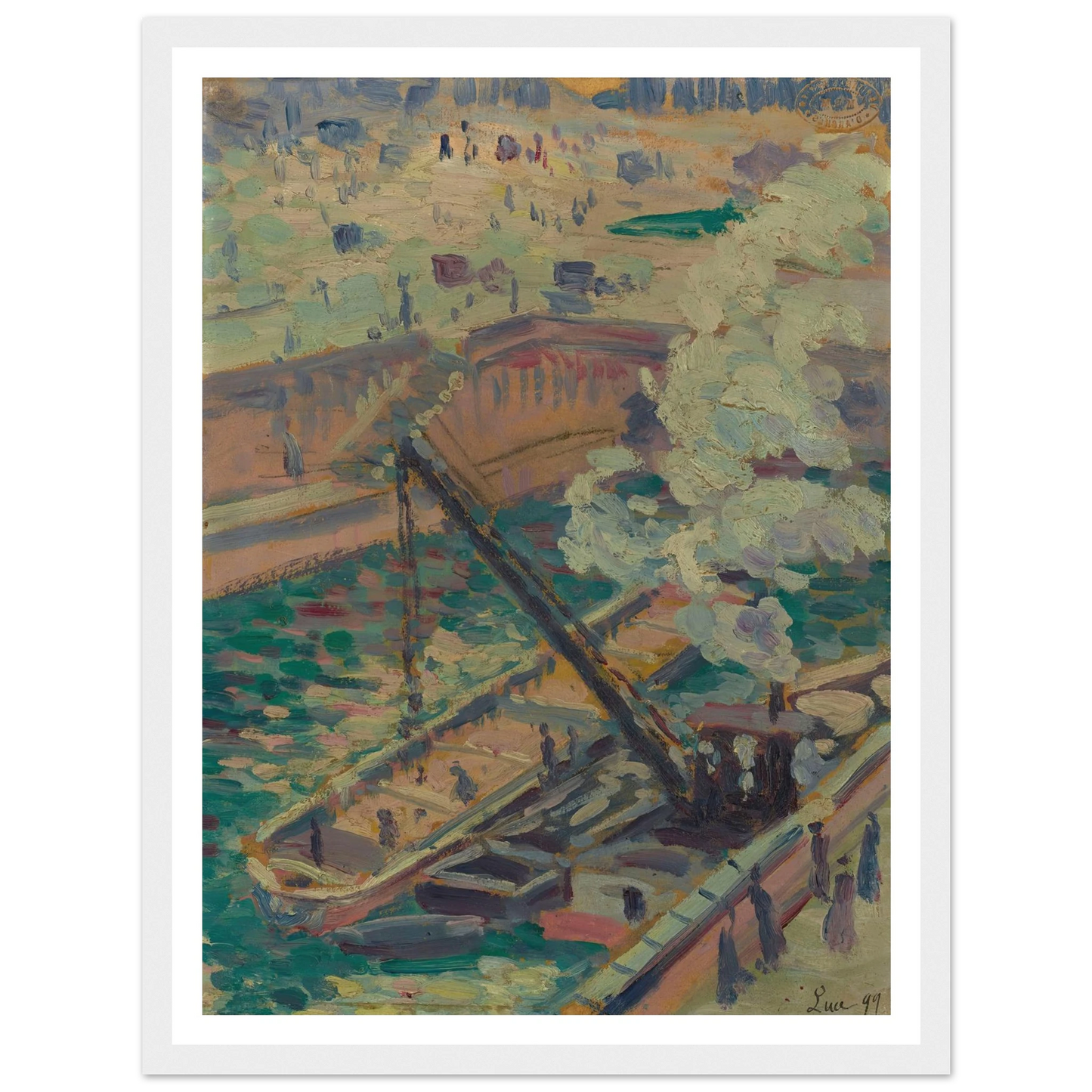 Pochade pour Notre-Dame (1899) Art Print | Maximilien Luce-Quipham Collections