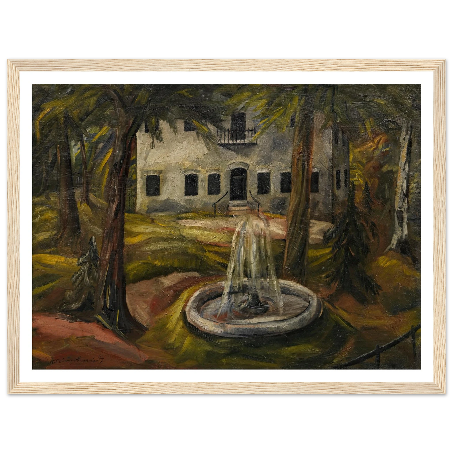 Schloss Burgau bei Wasserburg am Inn (1909) Art Print | Paul Kleinschmidt-Quipham Collections