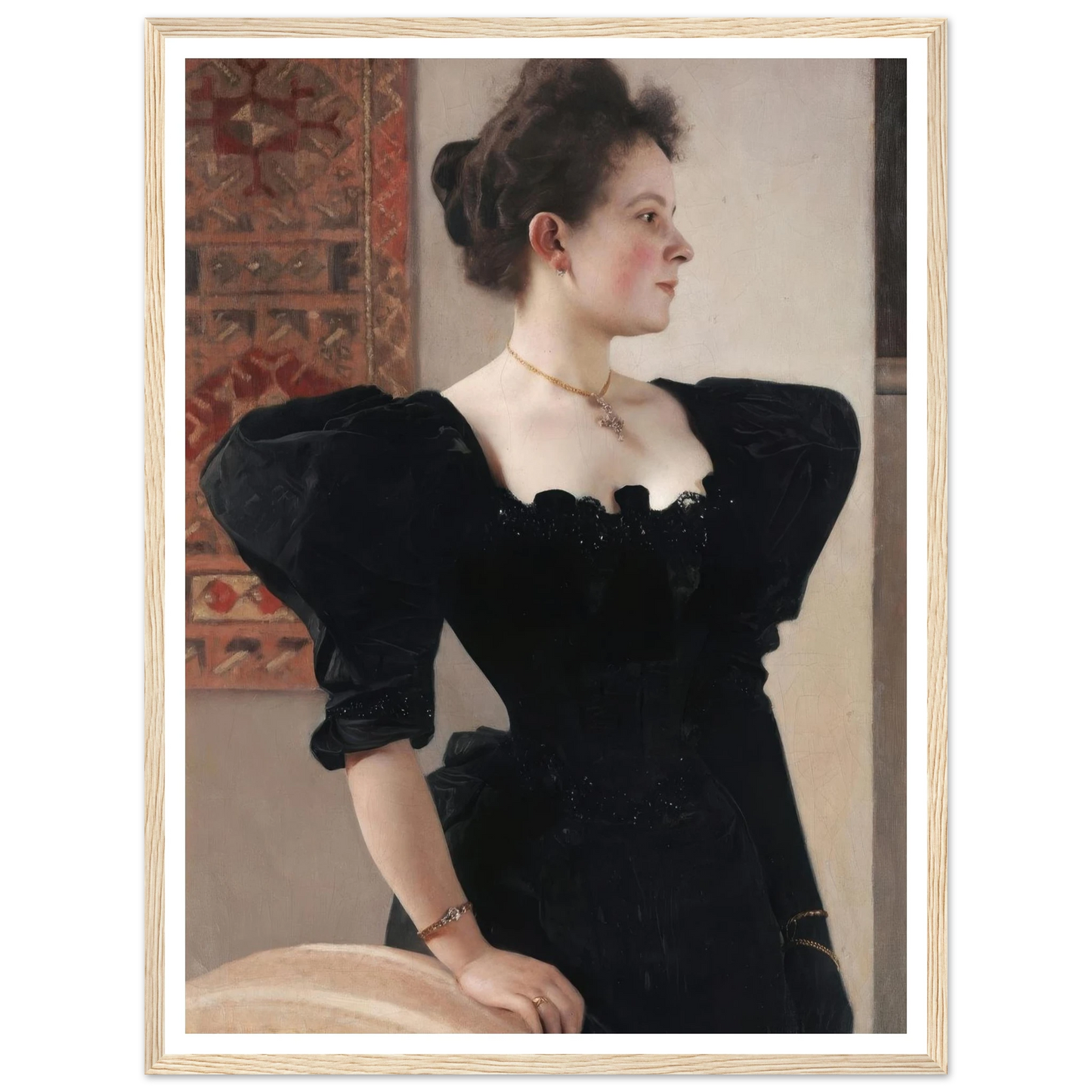 Portrait of a lady (Marie Breunig) (1894) Art Print | Gustav Klimt-Quipham Collections